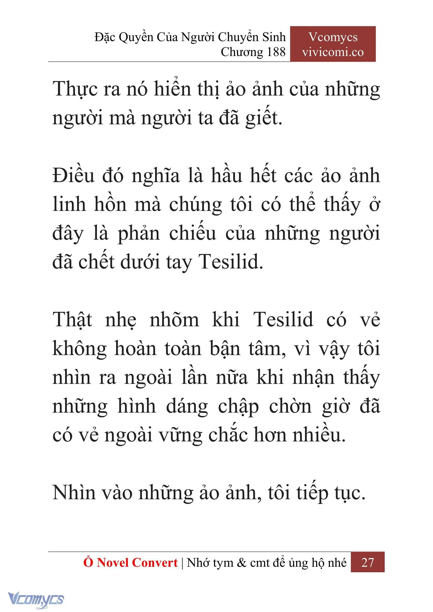 [Novel] Đặc Quyền Của Người Chuyển Sinh Chapter 188 - Trang 31