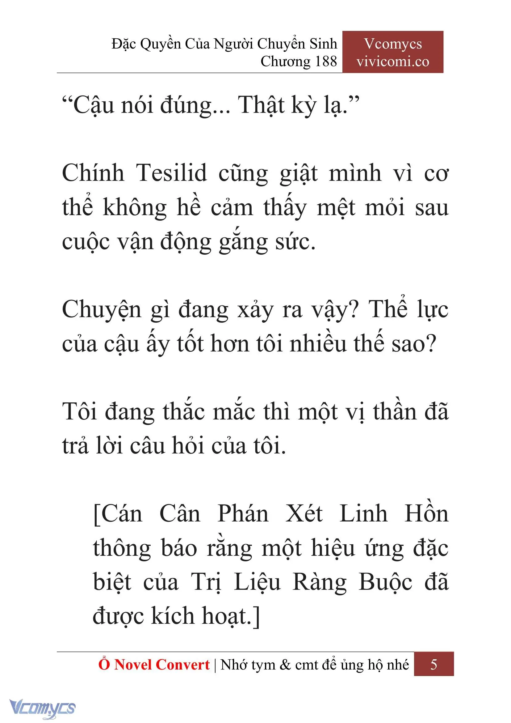 [Novel] Đặc Quyền Của Người Chuyển Sinh Chapter 188 - Trang 9