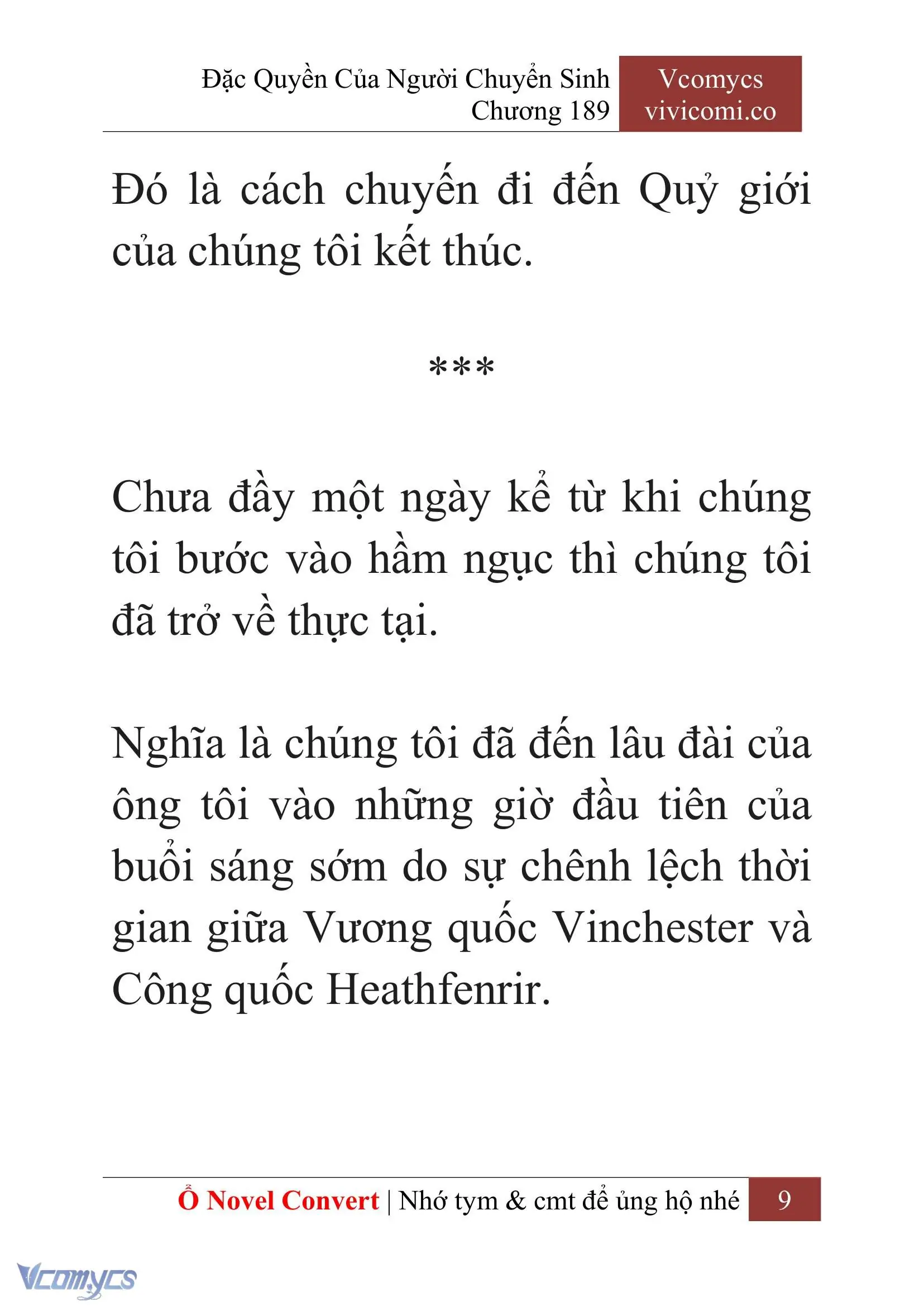 [Novel] Đặc Quyền Của Người Chuyển Sinh Chapter 189 - Trang 13