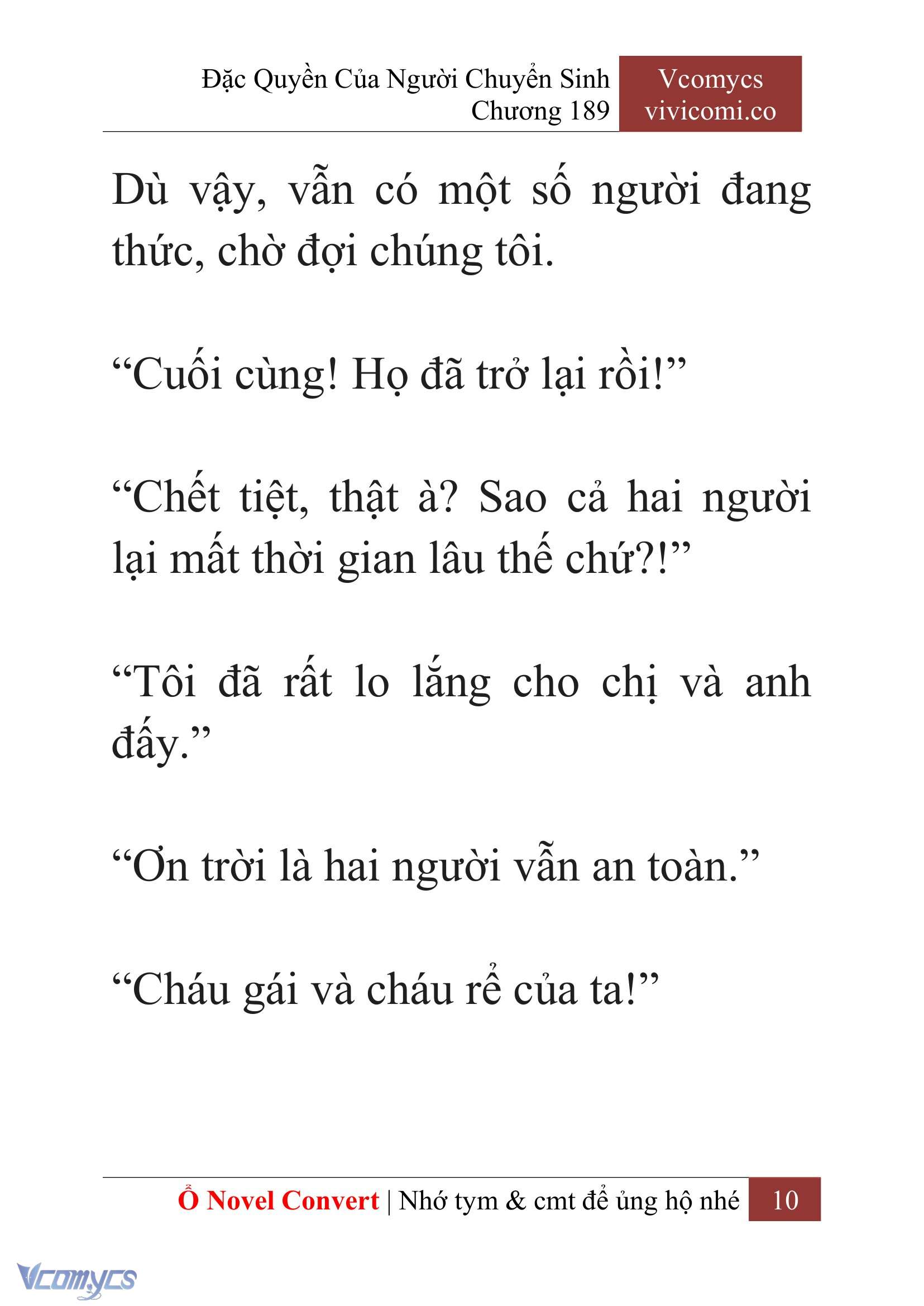 [Novel] Đặc Quyền Của Người Chuyển Sinh Chapter 189 - Trang 14