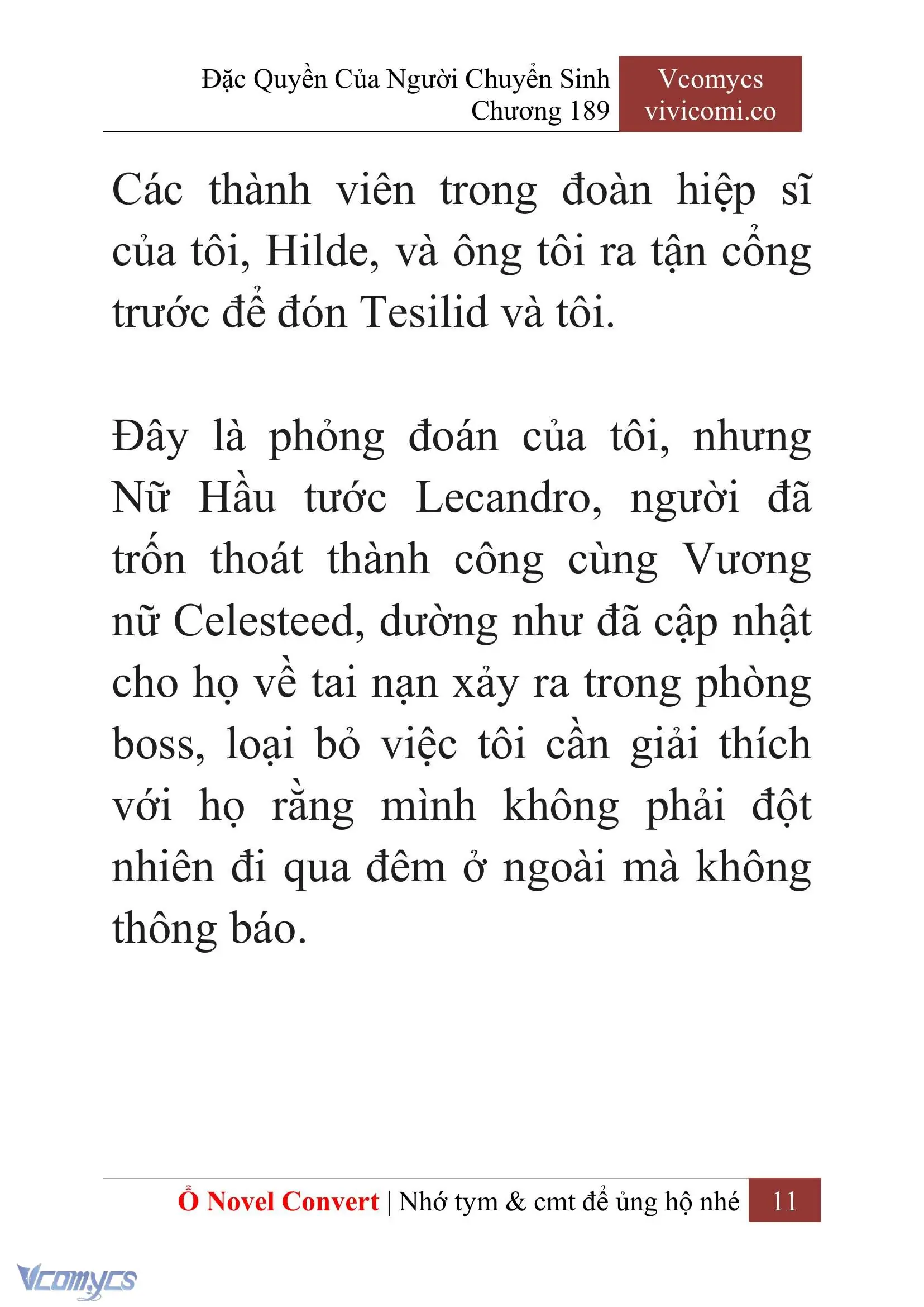 [Novel] Đặc Quyền Của Người Chuyển Sinh Chapter 189 - Trang 15