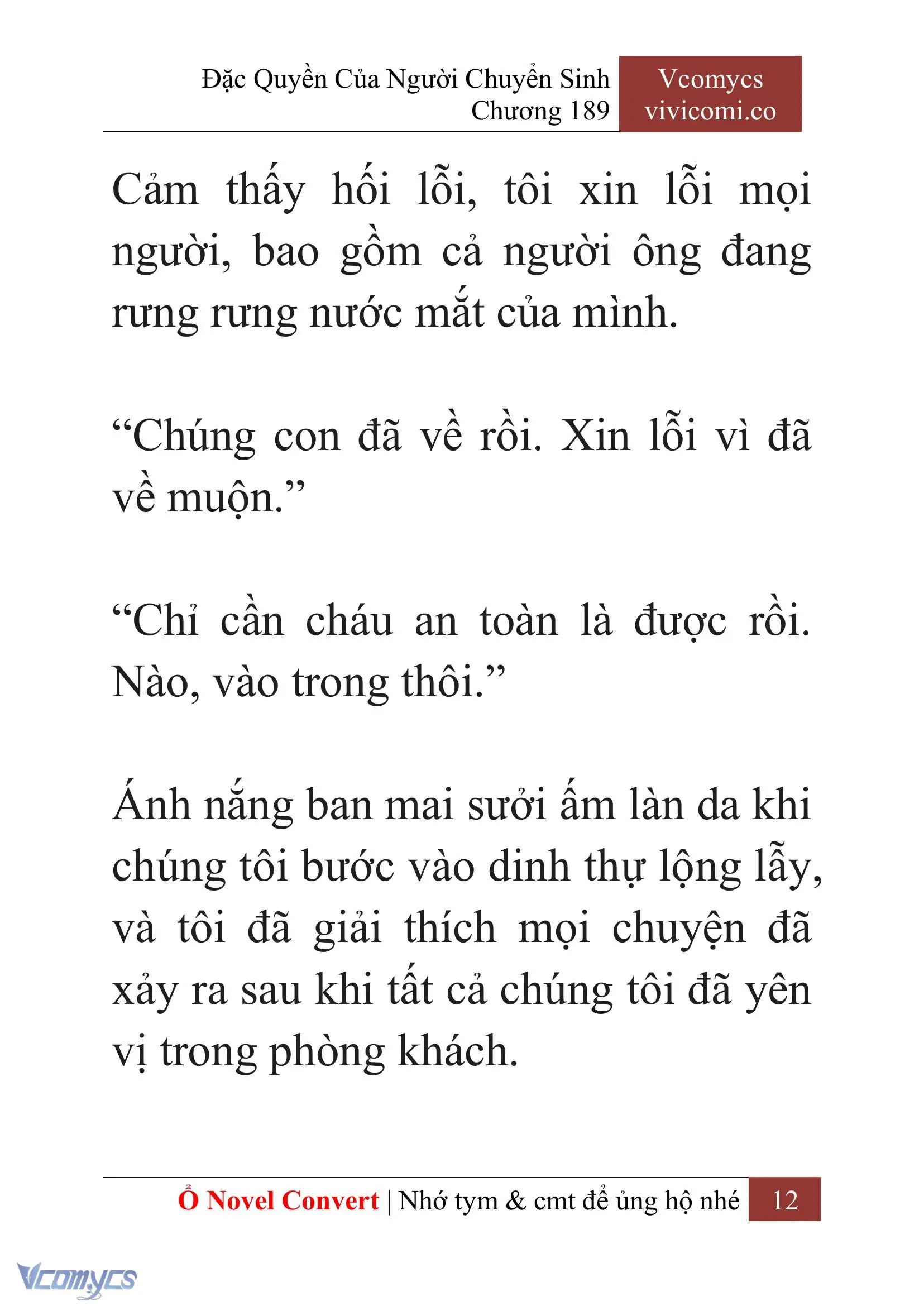[Novel] Đặc Quyền Của Người Chuyển Sinh Chapter 189 - Trang 16
