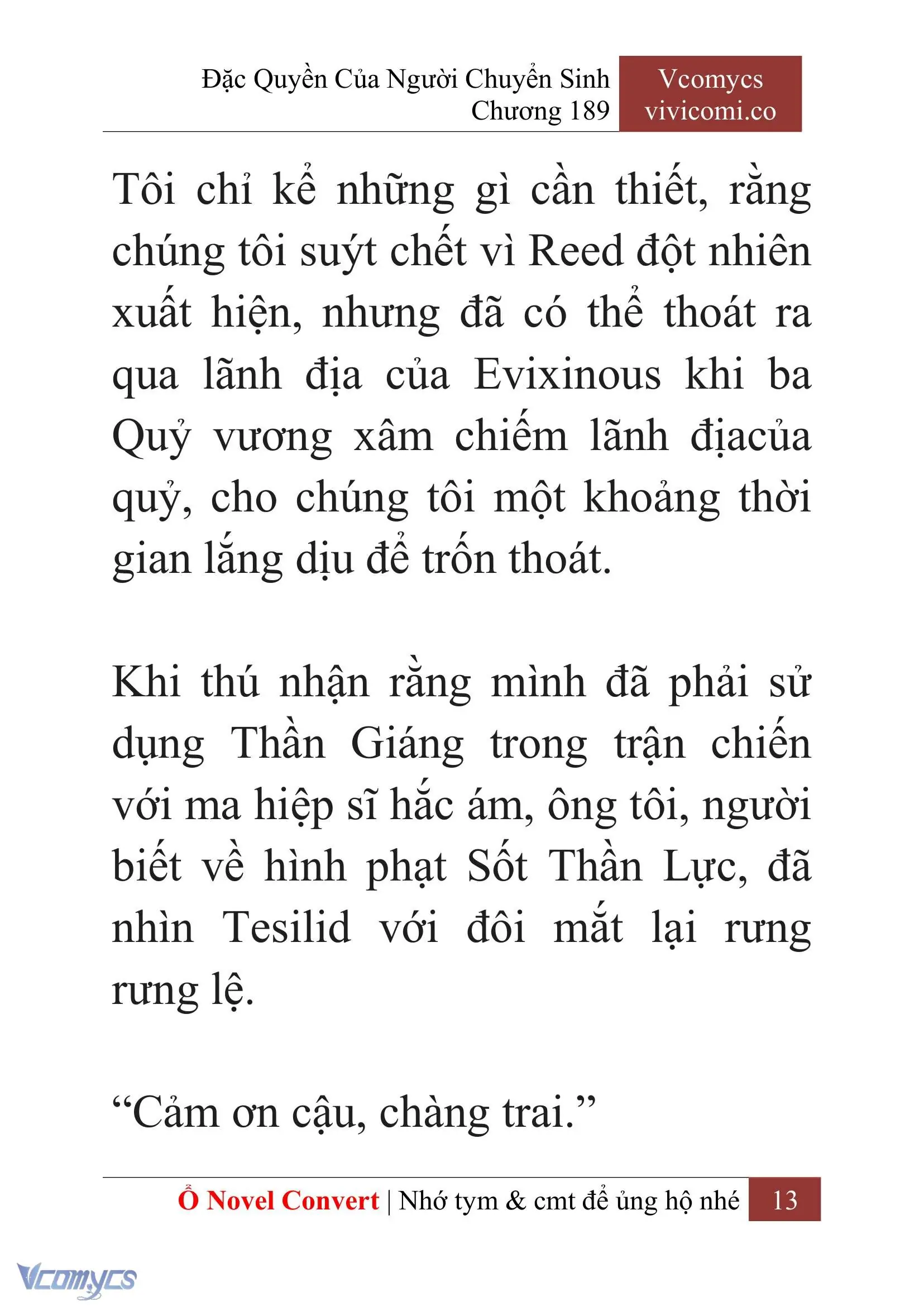 [Novel] Đặc Quyền Của Người Chuyển Sinh Chapter 189 - Trang 17