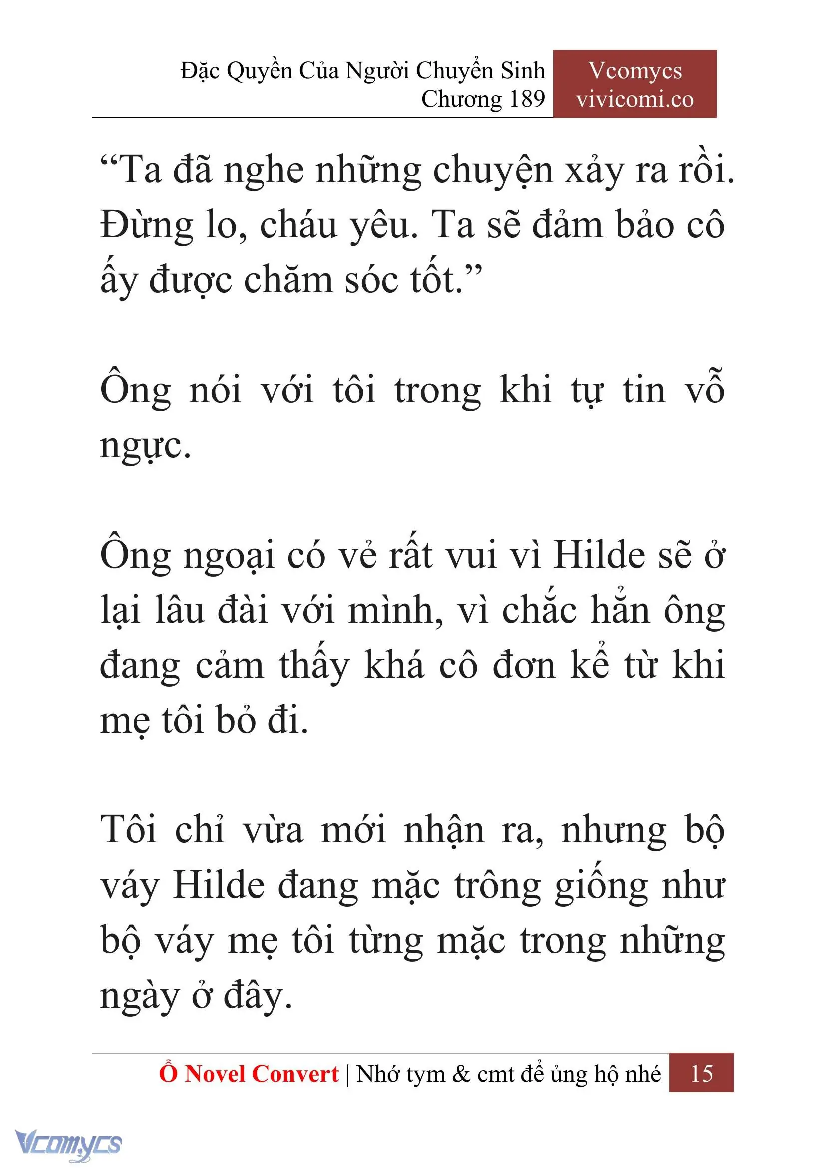[Novel] Đặc Quyền Của Người Chuyển Sinh Chapter 189 - Trang 19