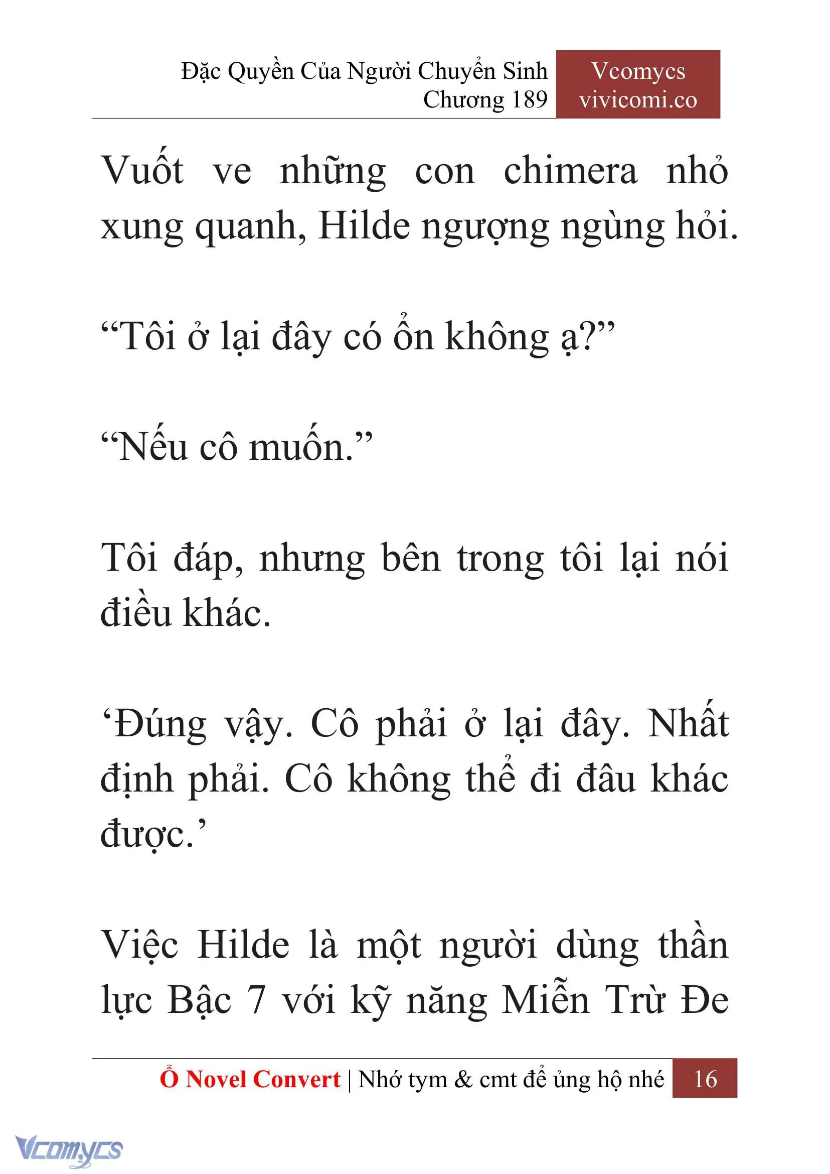 [Novel] Đặc Quyền Của Người Chuyển Sinh Chapter 189 - Trang 20
