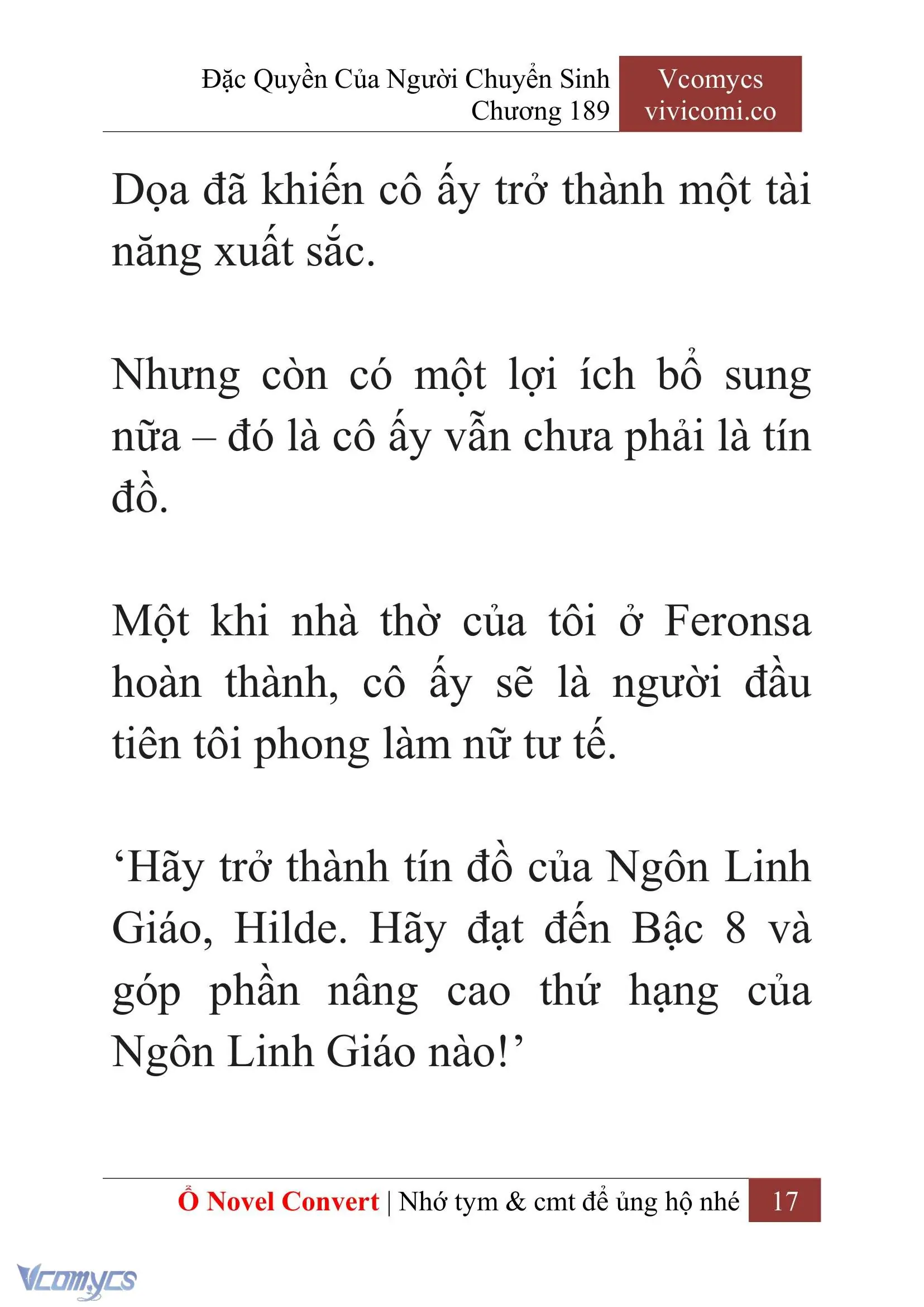 [Novel] Đặc Quyền Của Người Chuyển Sinh Chapter 189 - Trang 21
