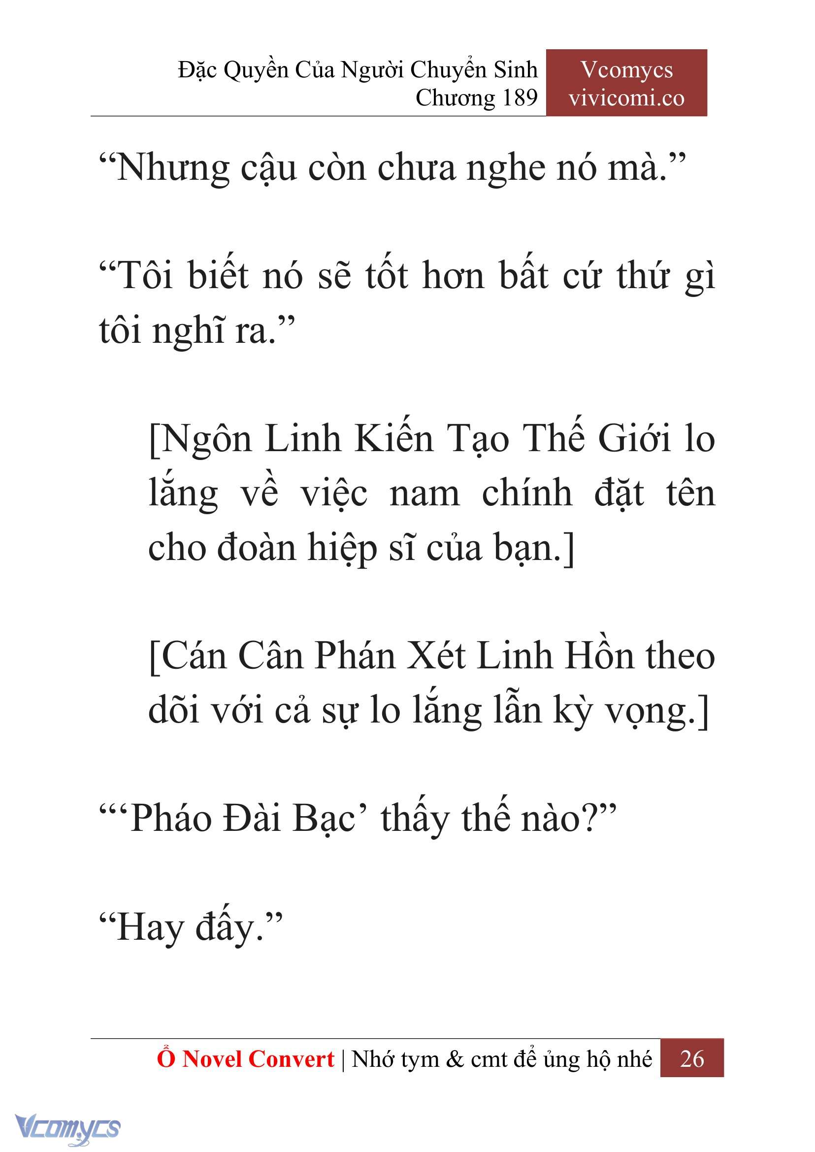 [Novel] Đặc Quyền Của Người Chuyển Sinh Chapter 189 - Trang 30
