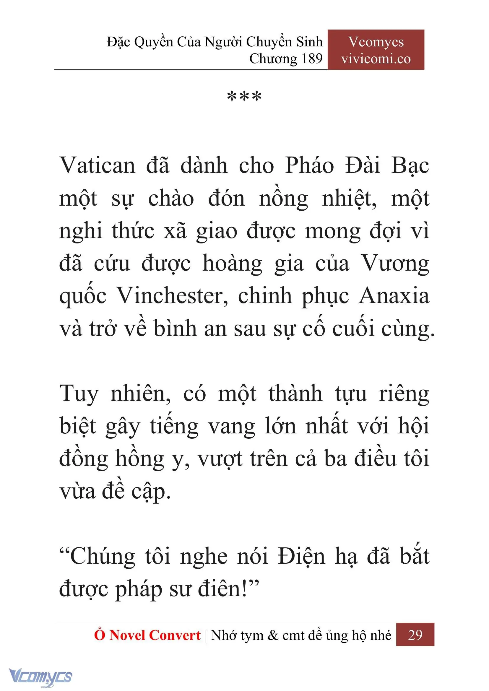 [Novel] Đặc Quyền Của Người Chuyển Sinh Chapter 189 - Trang 33