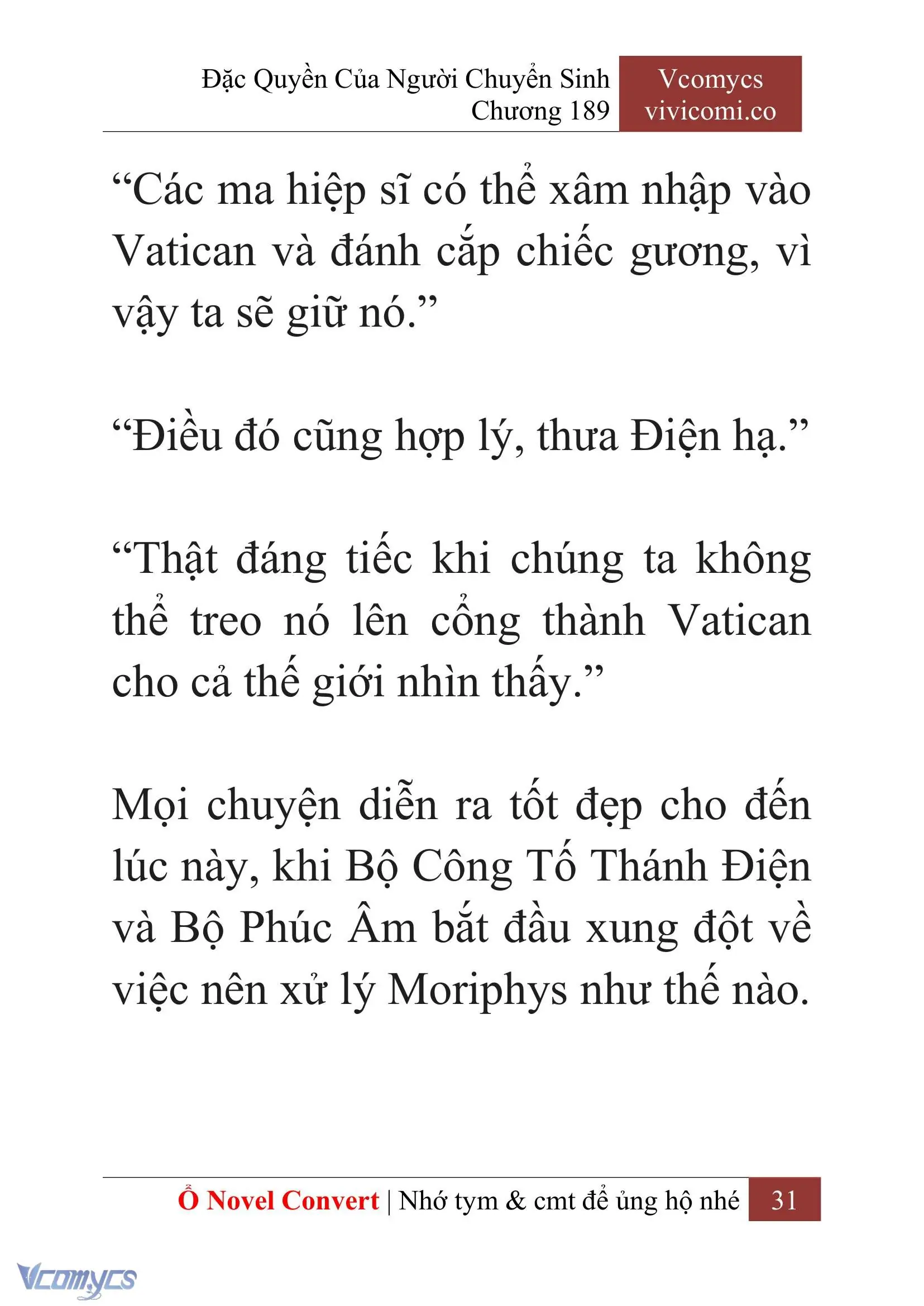 [Novel] Đặc Quyền Của Người Chuyển Sinh Chapter 189 - Trang 35
