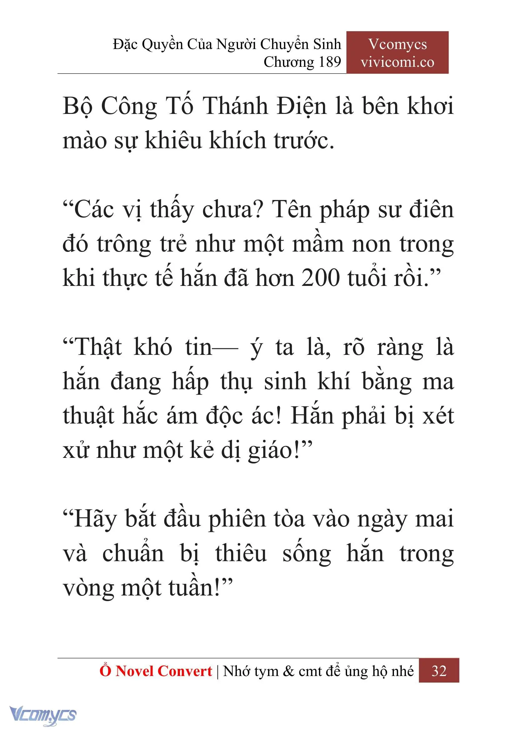 [Novel] Đặc Quyền Của Người Chuyển Sinh Chapter 189 - Trang 36