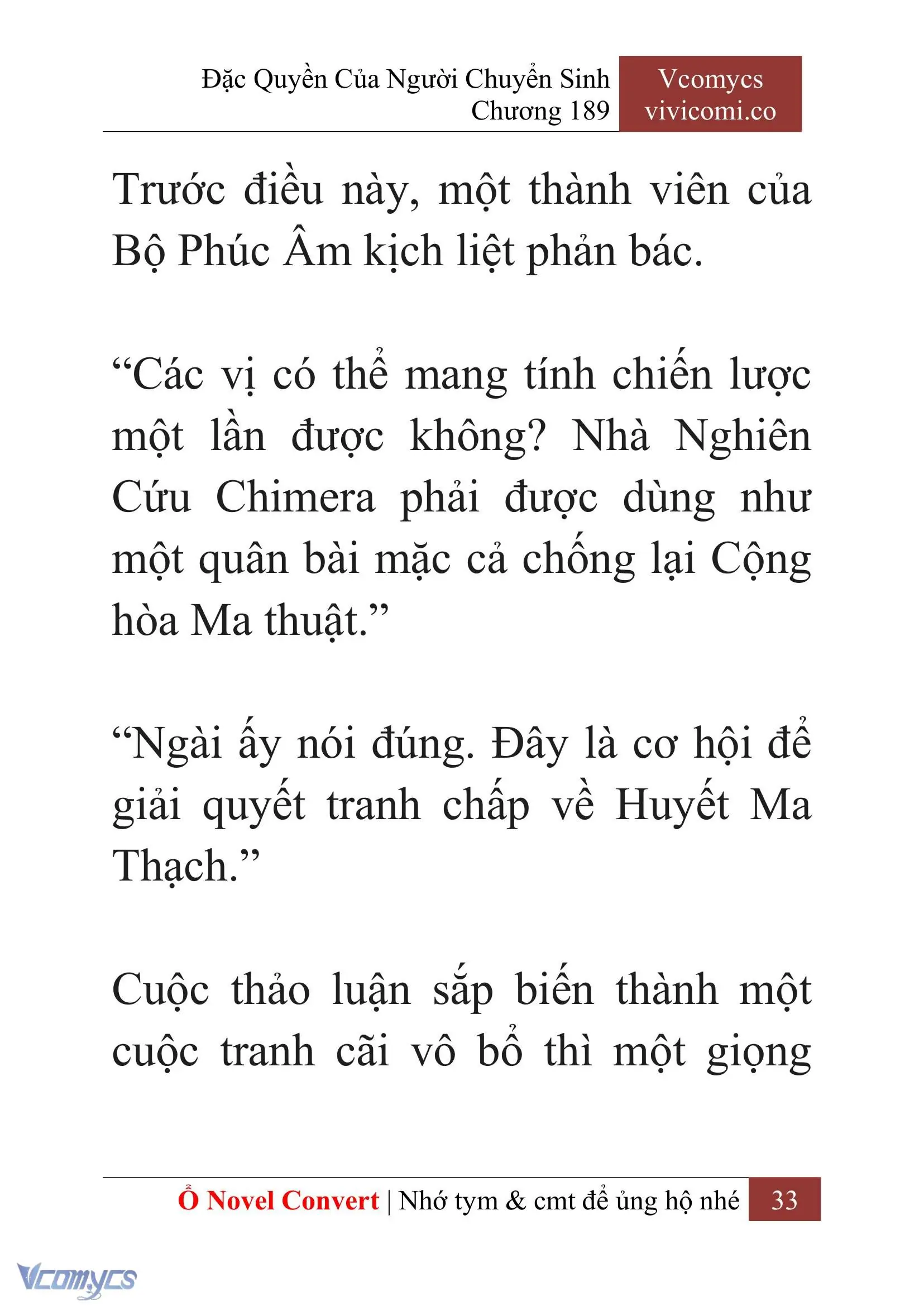 [Novel] Đặc Quyền Của Người Chuyển Sinh Chapter 189 - Trang 37