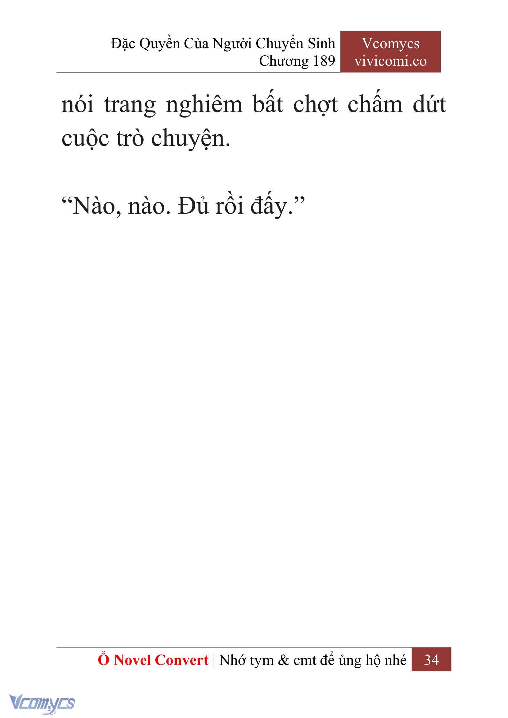 [Novel] Đặc Quyền Của Người Chuyển Sinh Chapter 189 - Trang 38