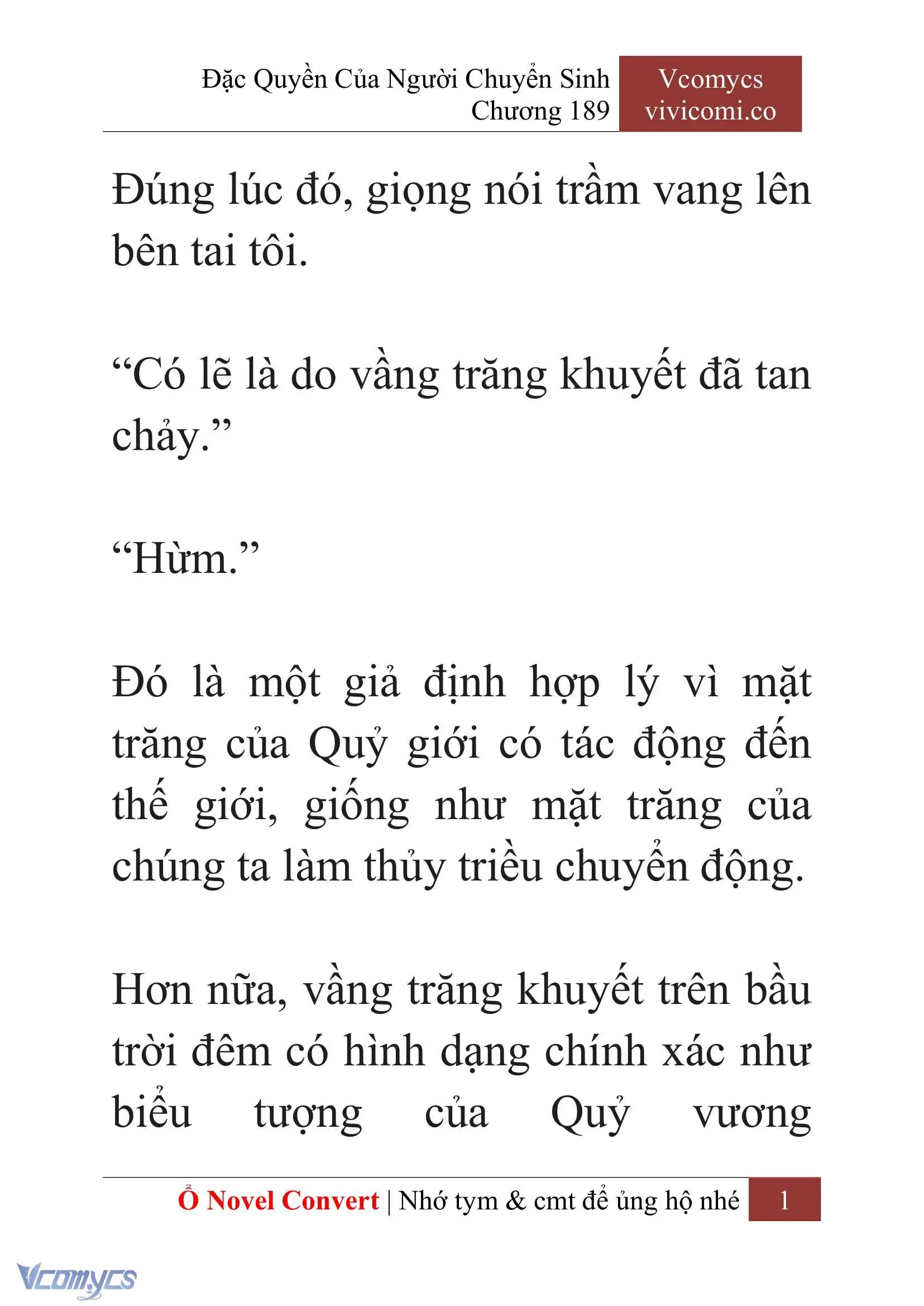 [Novel] Đặc Quyền Của Người Chuyển Sinh Chapter 189 - Trang 5