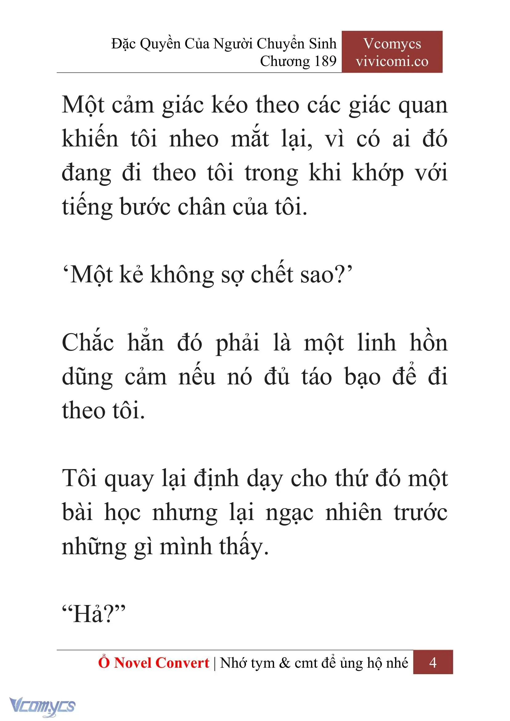 [Novel] Đặc Quyền Của Người Chuyển Sinh Chapter 189 - Trang 8