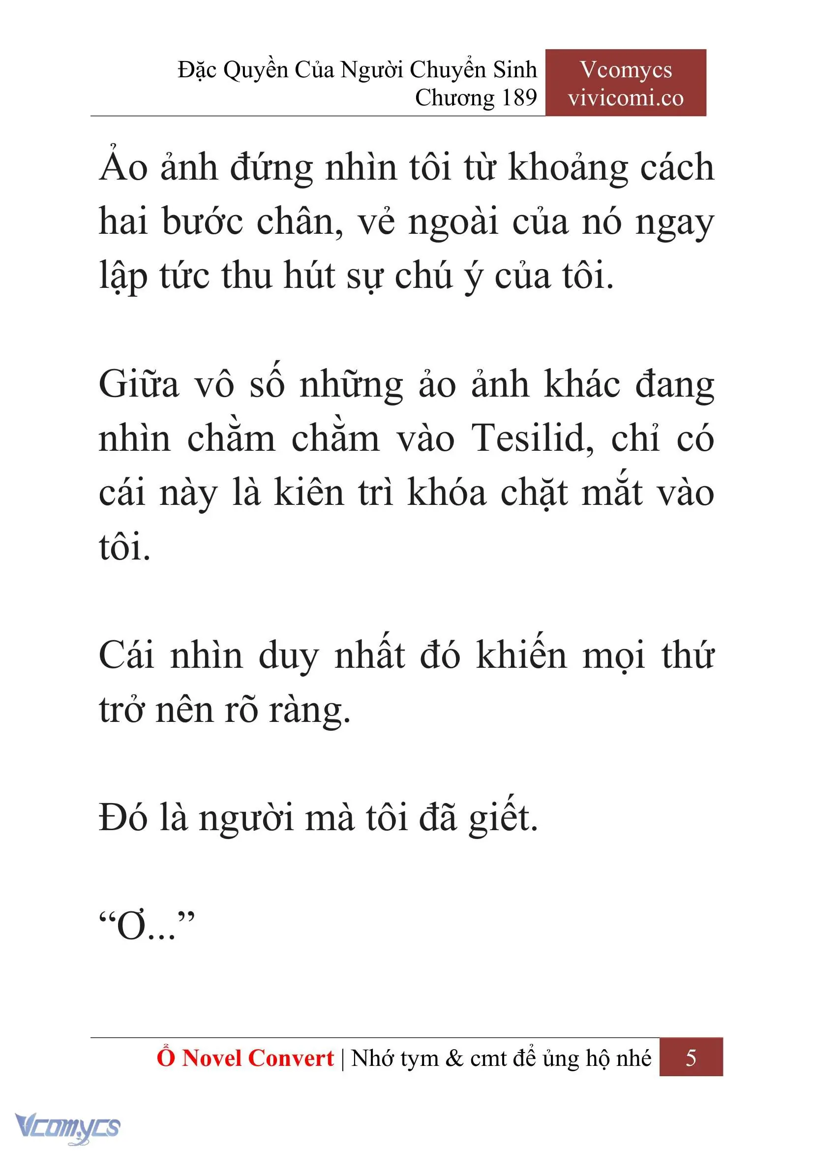 [Novel] Đặc Quyền Của Người Chuyển Sinh Chapter 189 - Trang 9