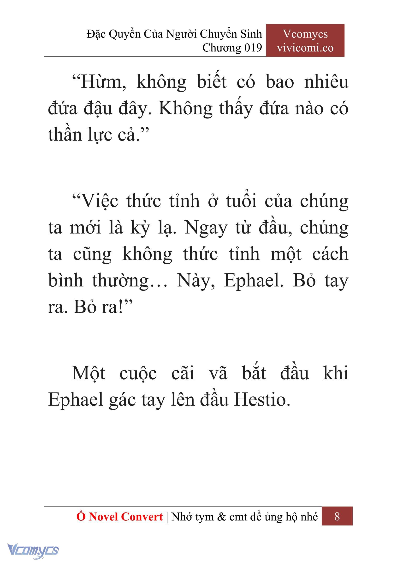 [Novel] Đặc Quyền Của Người Chuyển Sinh Chapter 19 - Trang 11