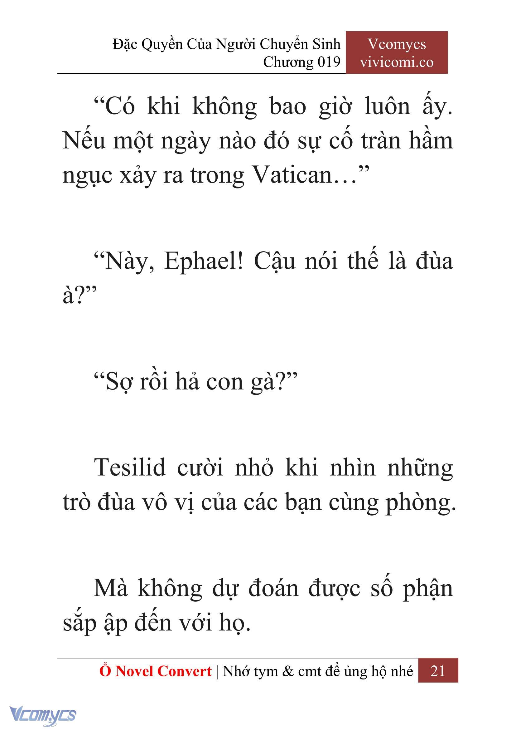 [Novel] Đặc Quyền Của Người Chuyển Sinh Chapter 19 - Trang 23
