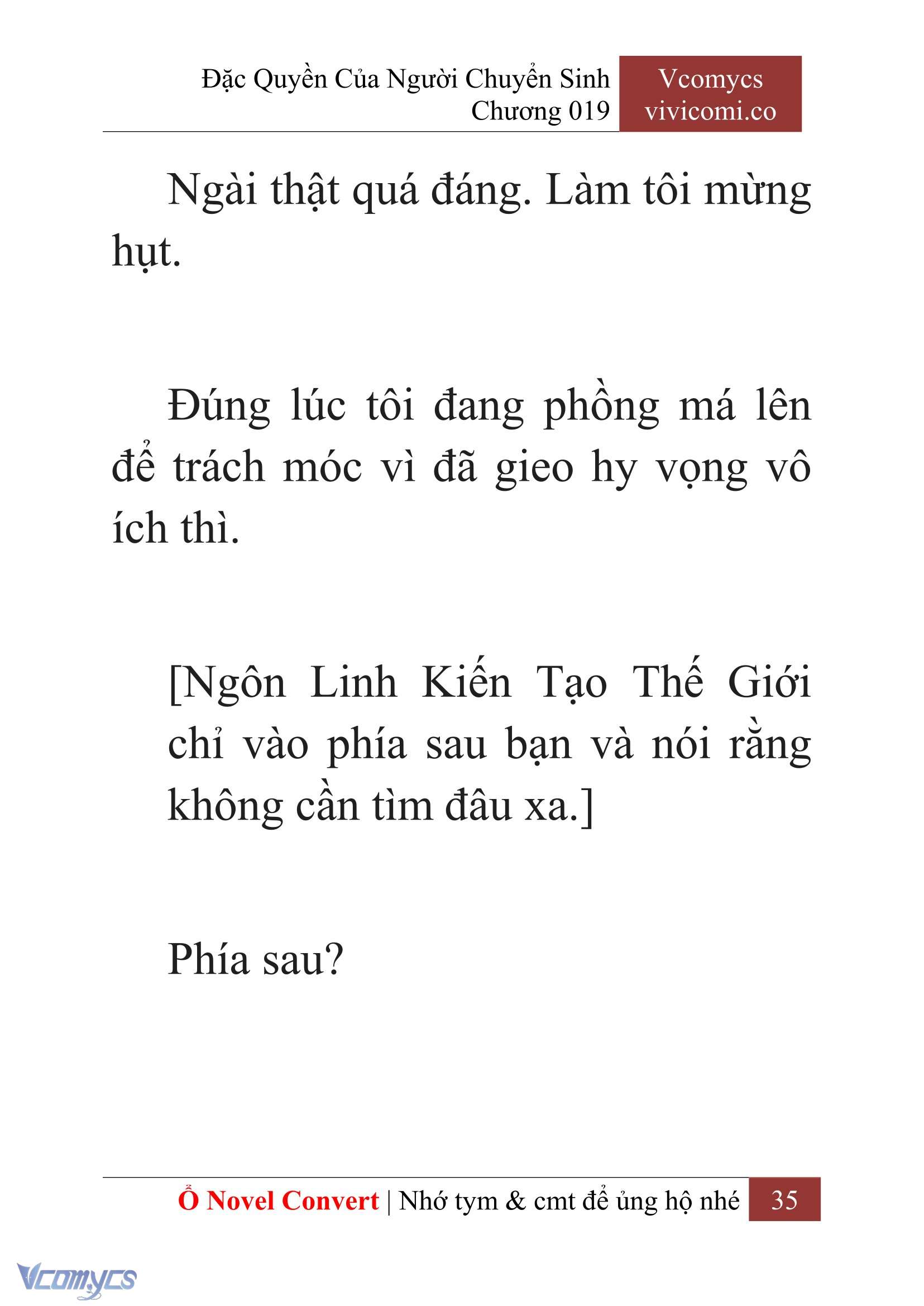 [Novel] Đặc Quyền Của Người Chuyển Sinh Chapter 19 - Trang 37