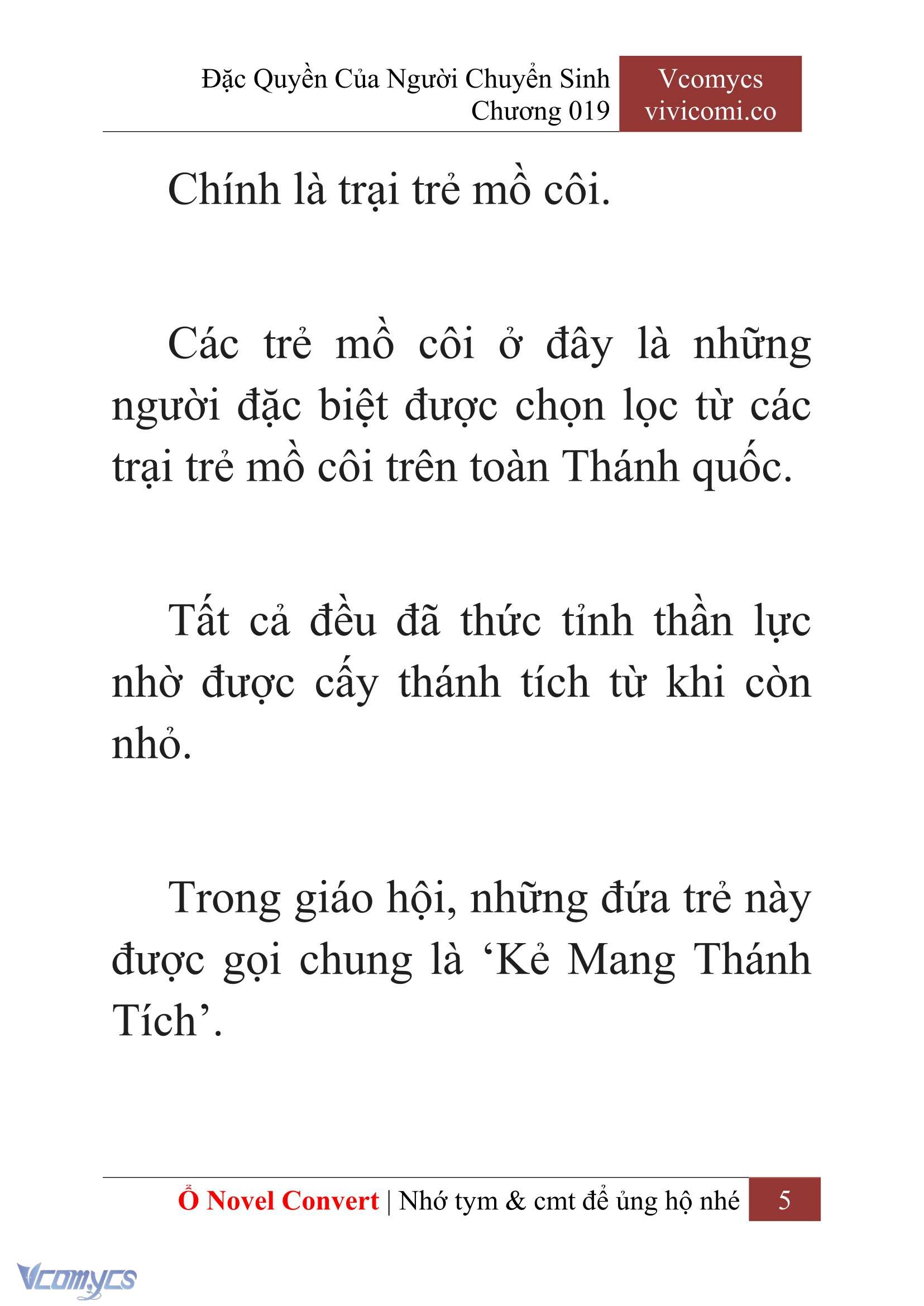 [Novel] Đặc Quyền Của Người Chuyển Sinh Chapter 19 - Trang 8