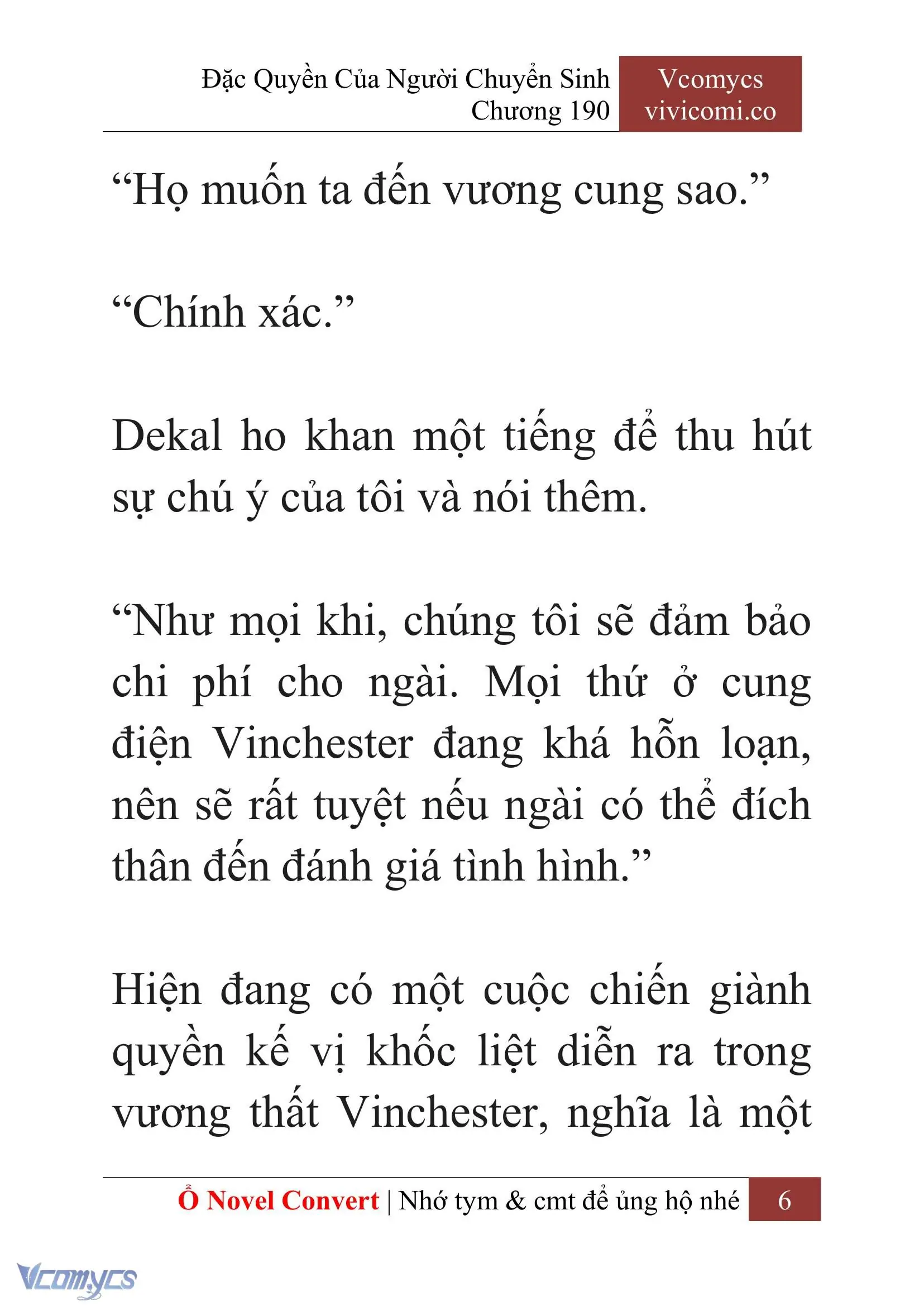 [Novel] Đặc Quyền Của Người Chuyển Sinh Chapter 190 - Trang 10