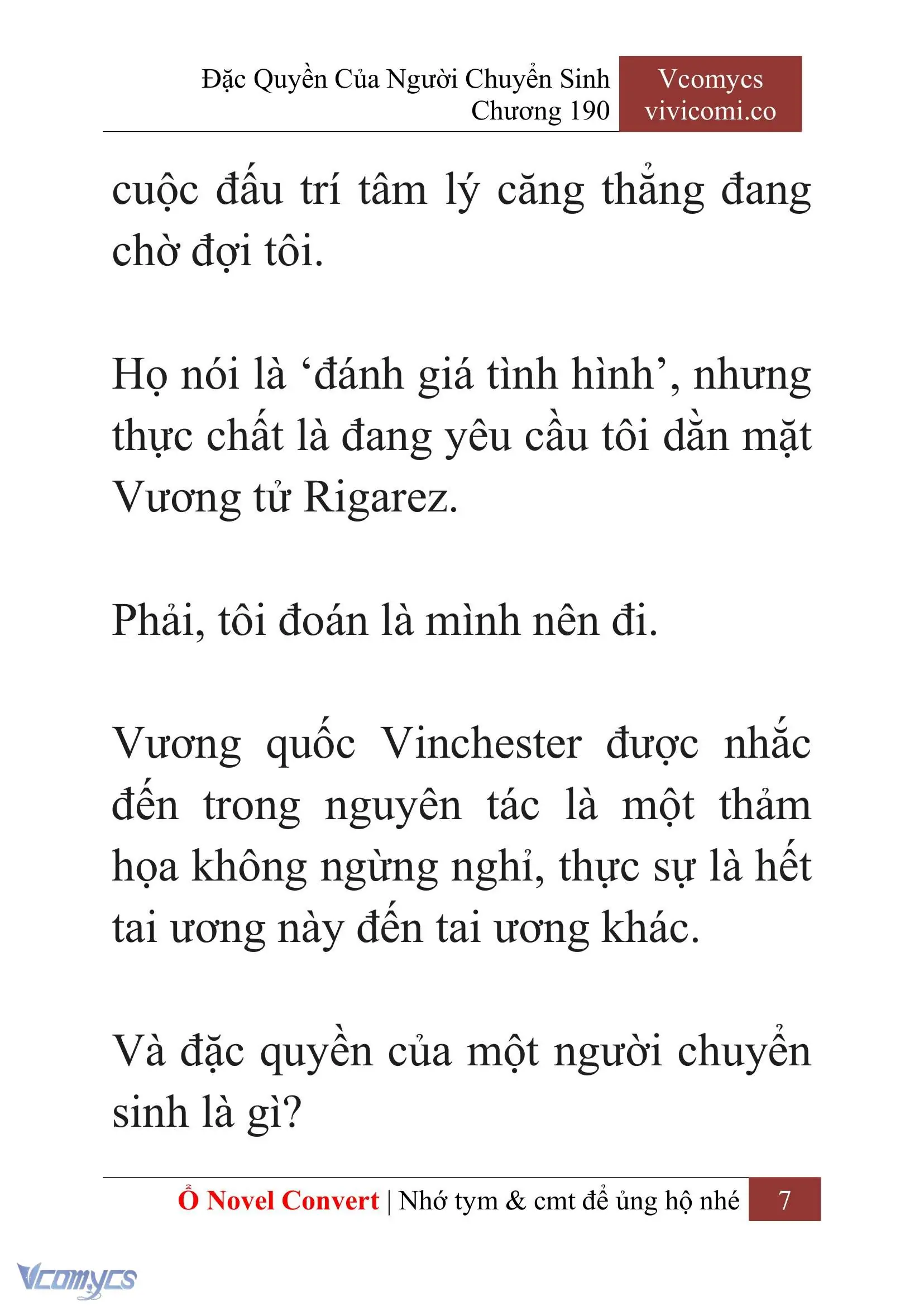 [Novel] Đặc Quyền Của Người Chuyển Sinh Chapter 190 - Trang 11