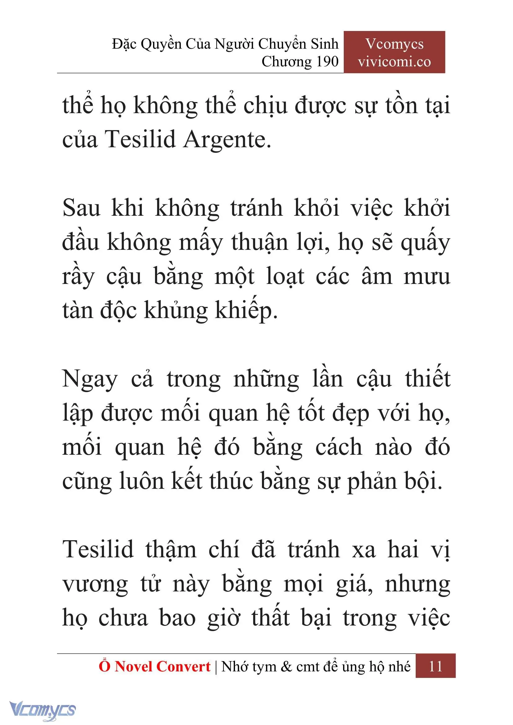[Novel] Đặc Quyền Của Người Chuyển Sinh Chapter 190 - Trang 15