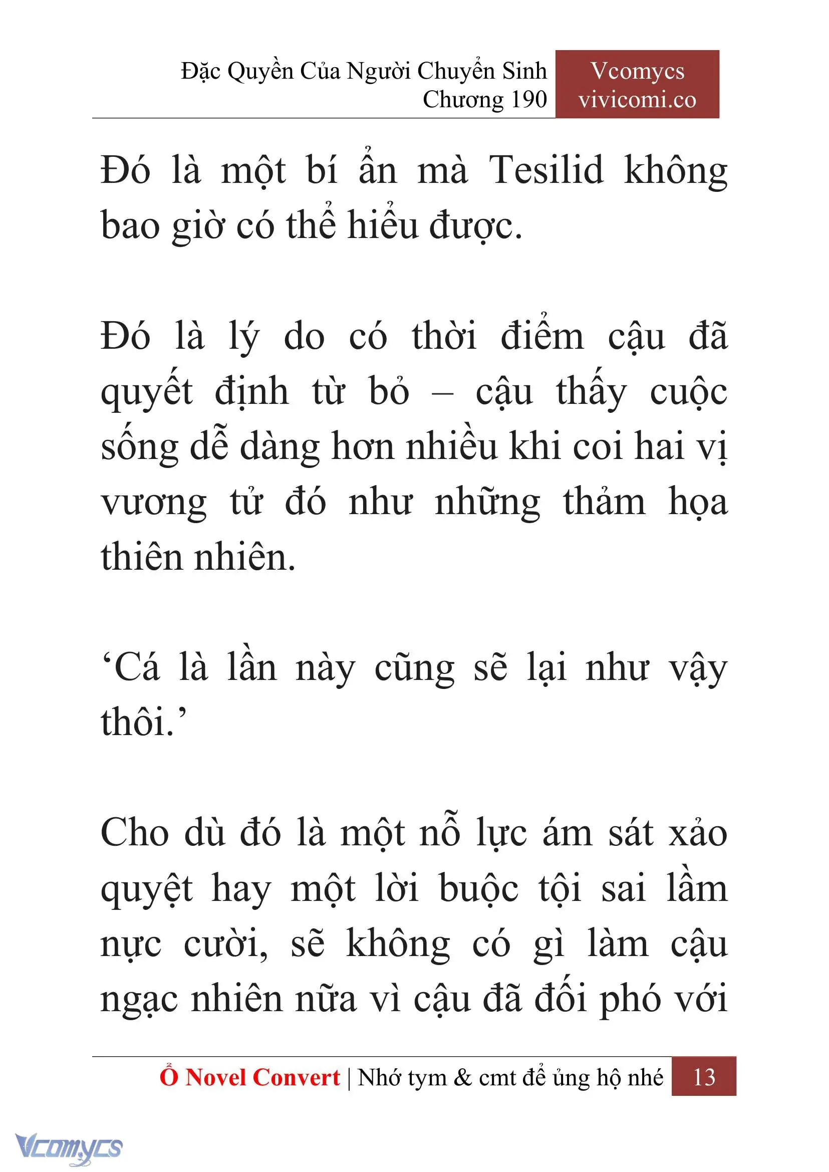 [Novel] Đặc Quyền Của Người Chuyển Sinh Chapter 190 - Trang 17