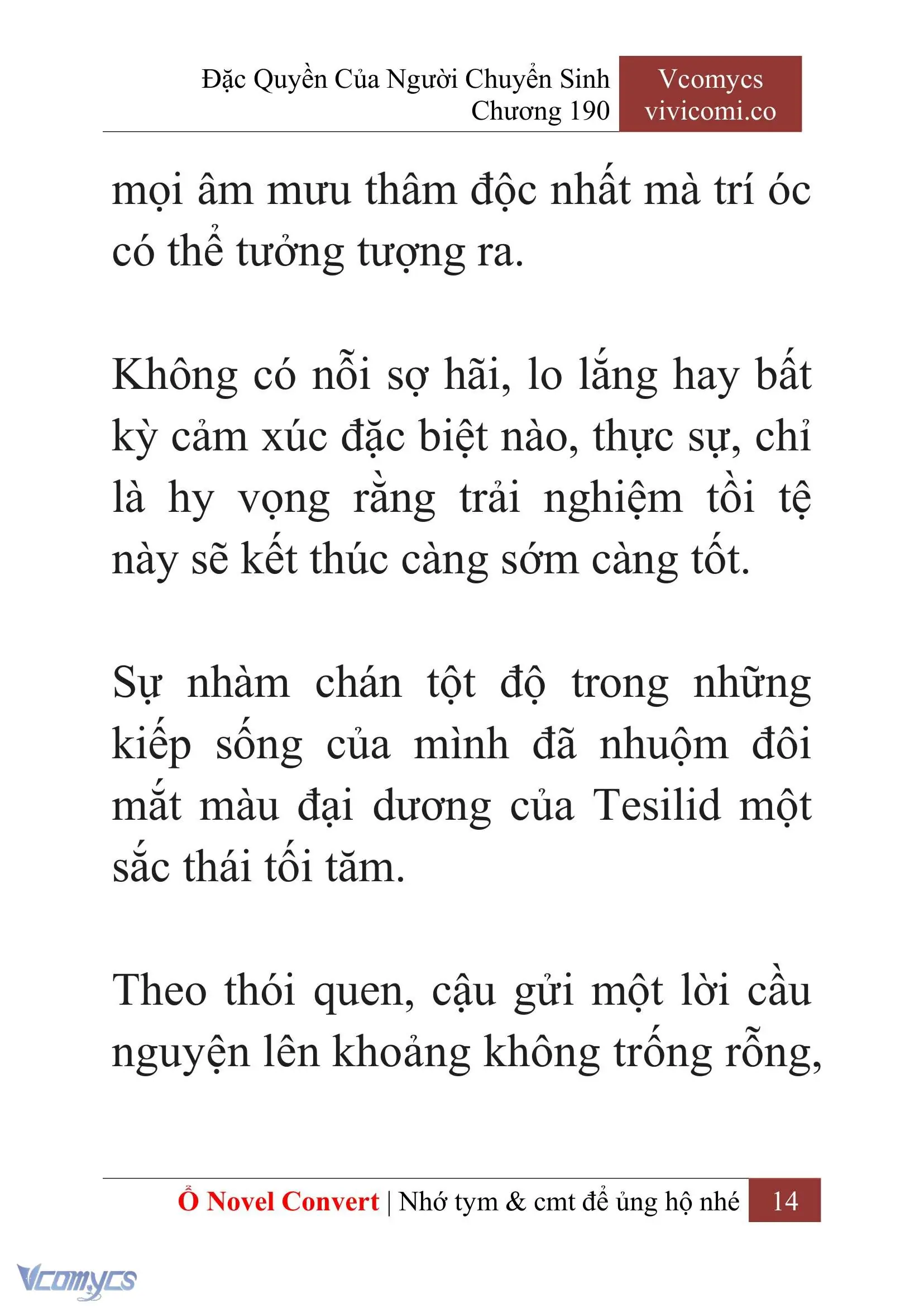 [Novel] Đặc Quyền Của Người Chuyển Sinh Chapter 190 - Trang 18