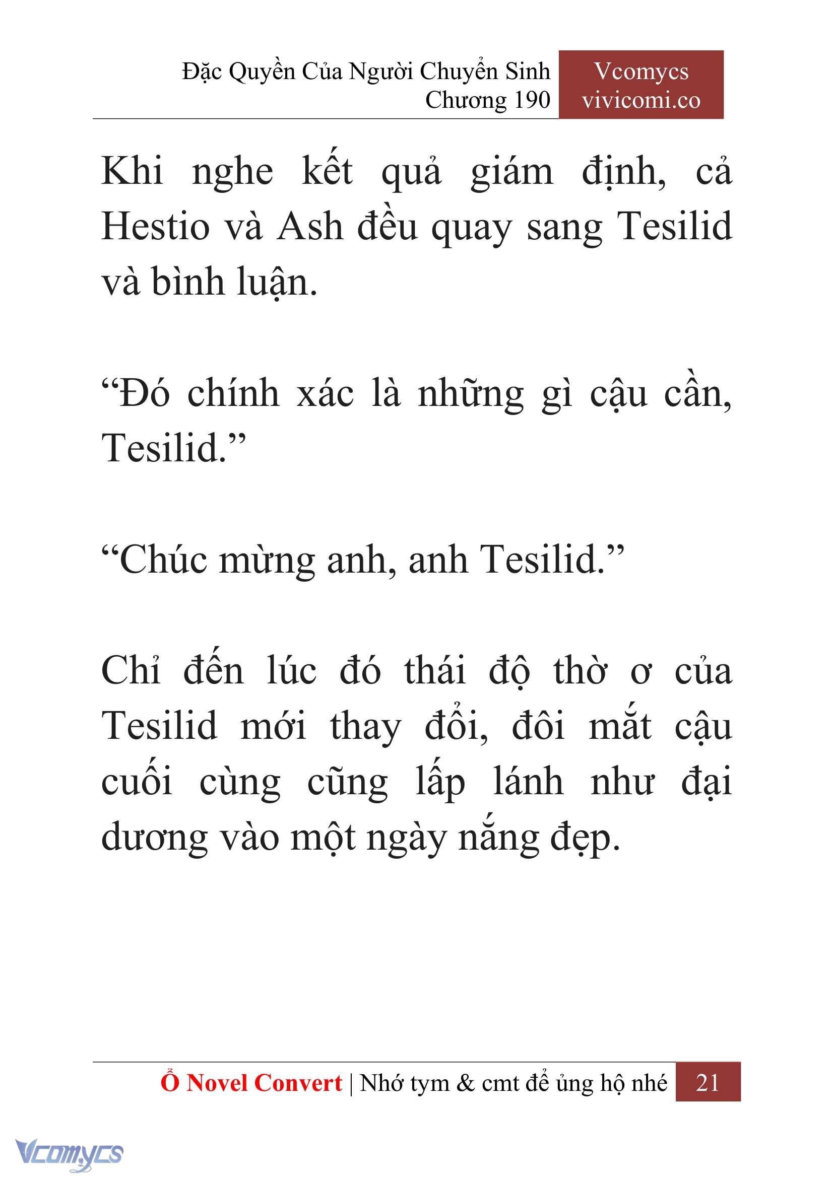 [Novel] Đặc Quyền Của Người Chuyển Sinh Chapter 190 - Trang 25