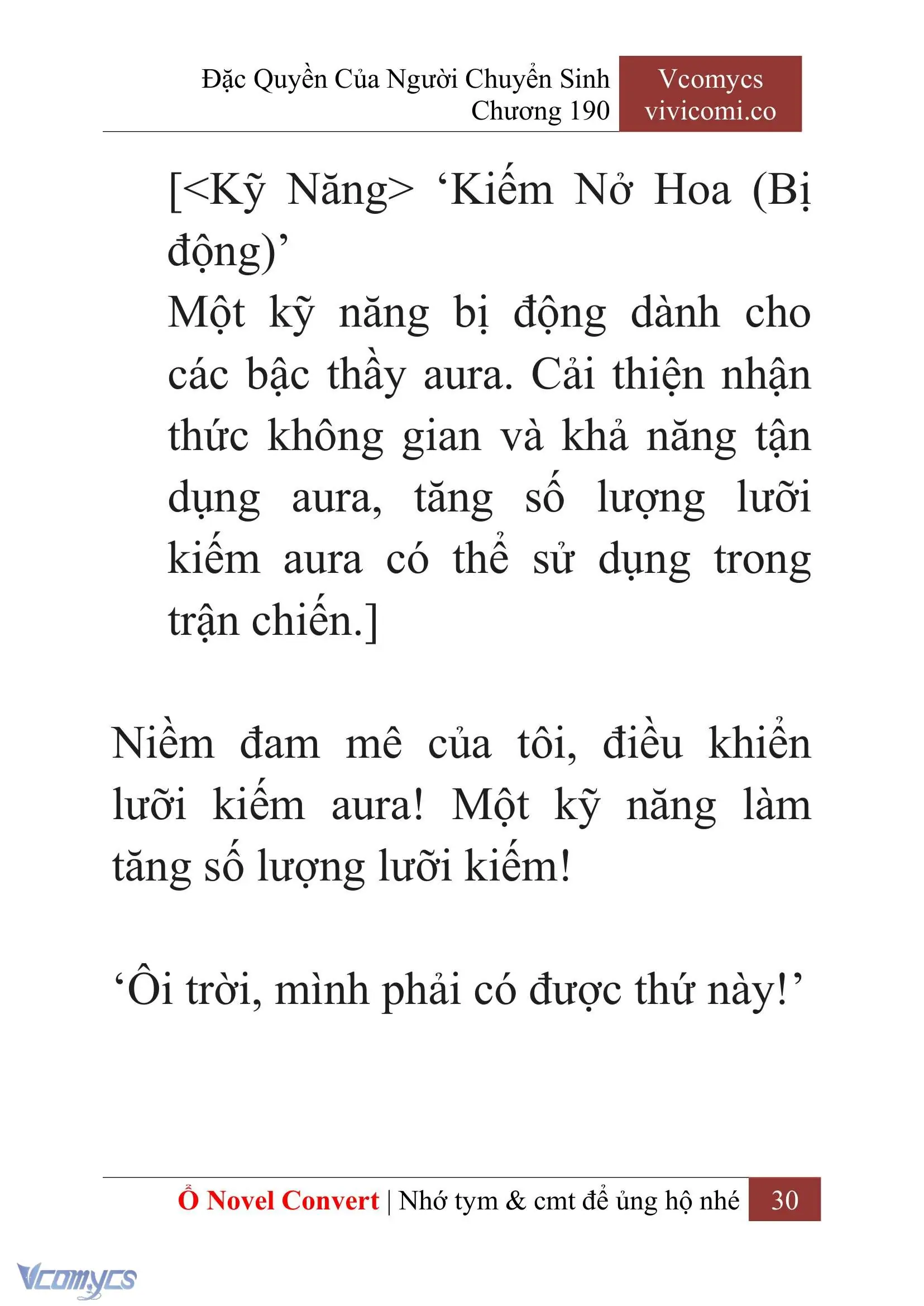 [Novel] Đặc Quyền Của Người Chuyển Sinh Chapter 190 - Trang 34