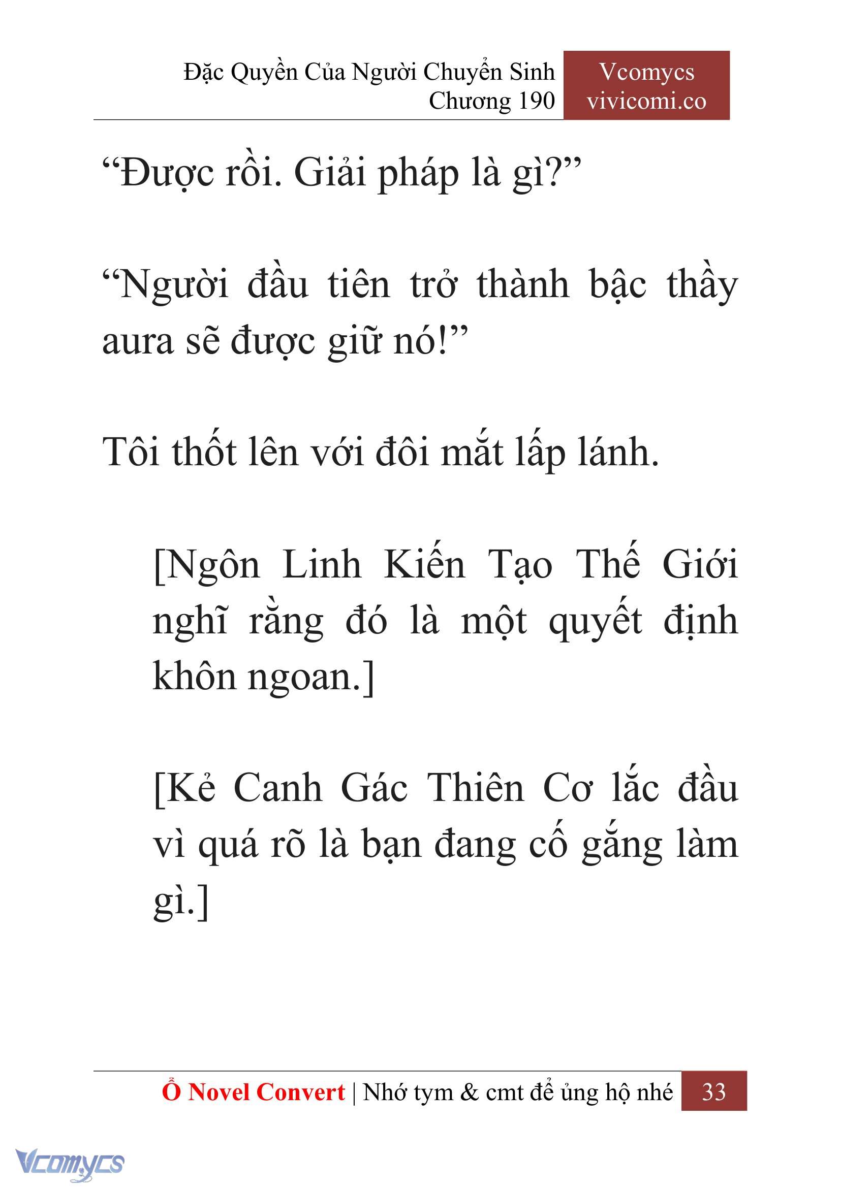 [Novel] Đặc Quyền Của Người Chuyển Sinh Chapter 190 - Trang 37