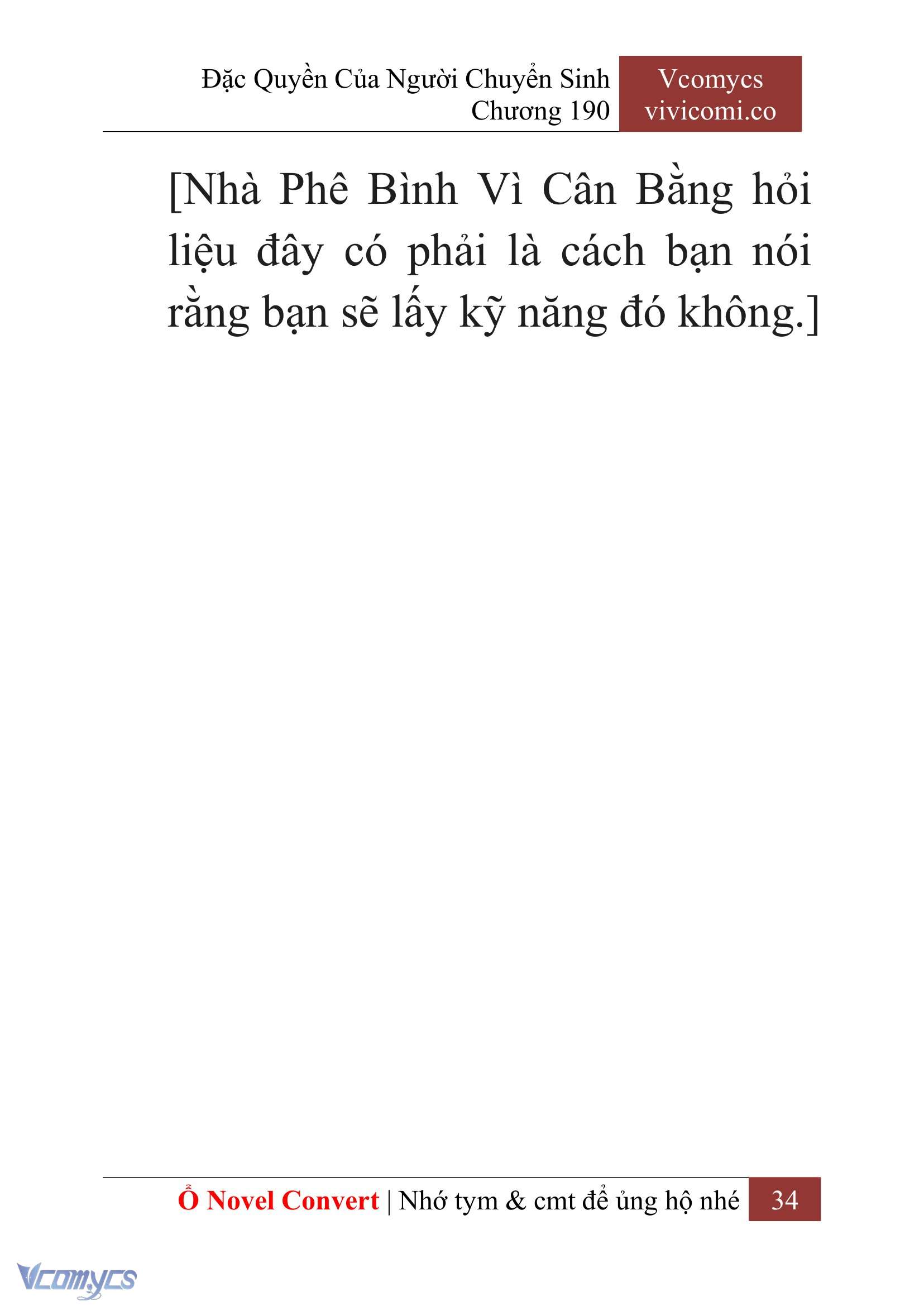 [Novel] Đặc Quyền Của Người Chuyển Sinh Chapter 190 - Trang 38