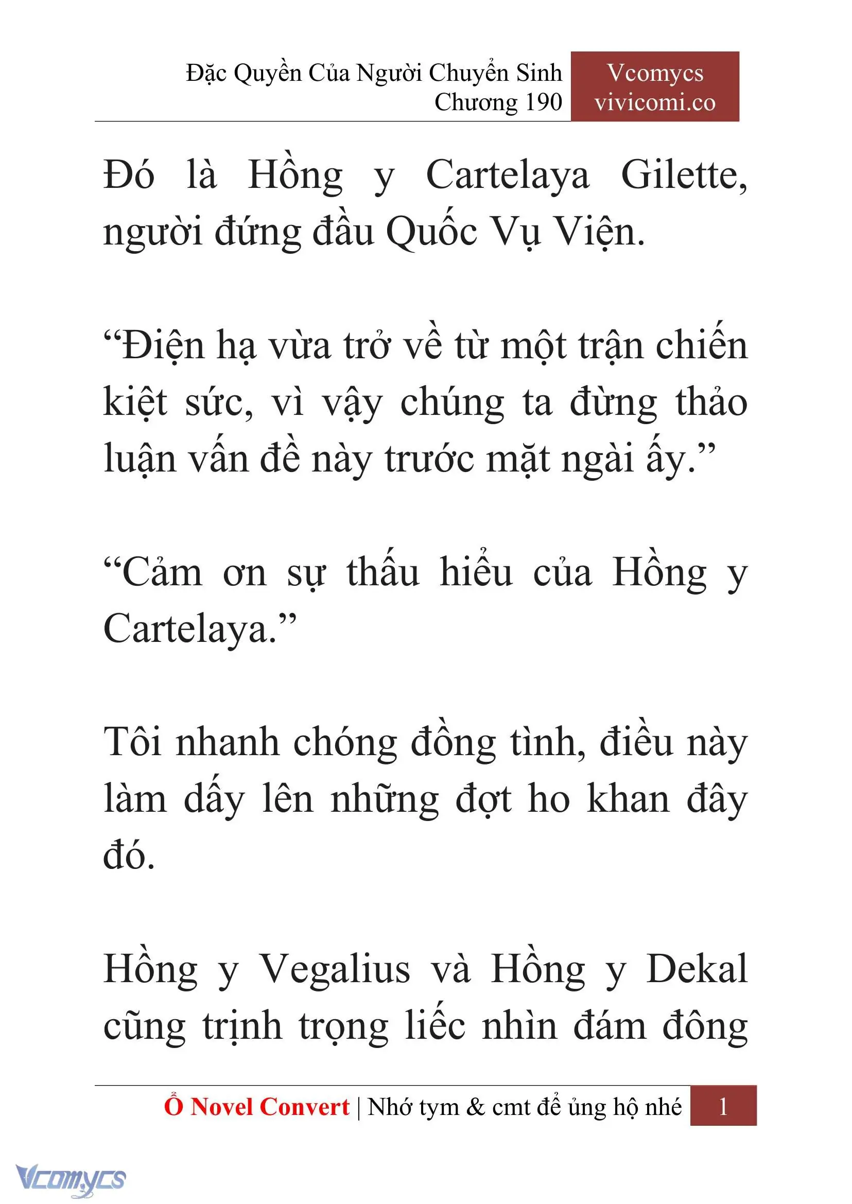 [Novel] Đặc Quyền Của Người Chuyển Sinh Chapter 190 - Trang 5