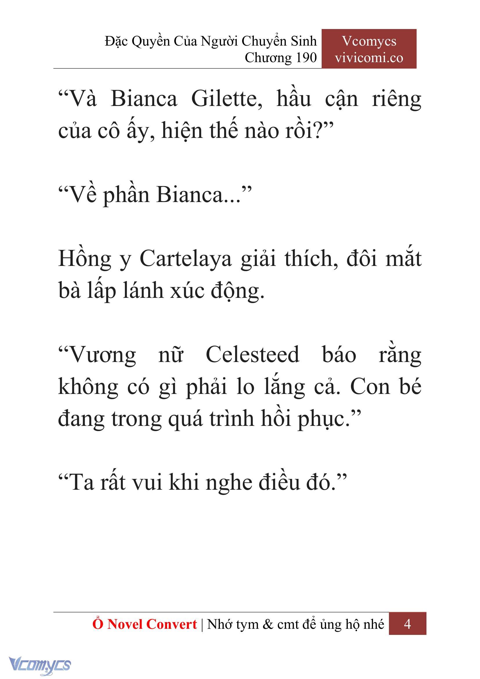 [Novel] Đặc Quyền Của Người Chuyển Sinh Chapter 190 - Trang 8