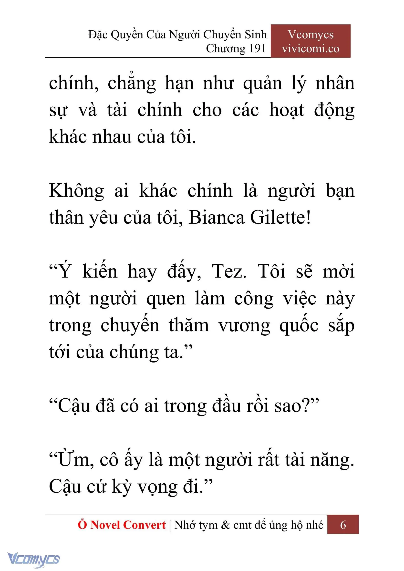 [Novel] Đặc Quyền Của Người Chuyển Sinh Chapter 191 - Trang 10