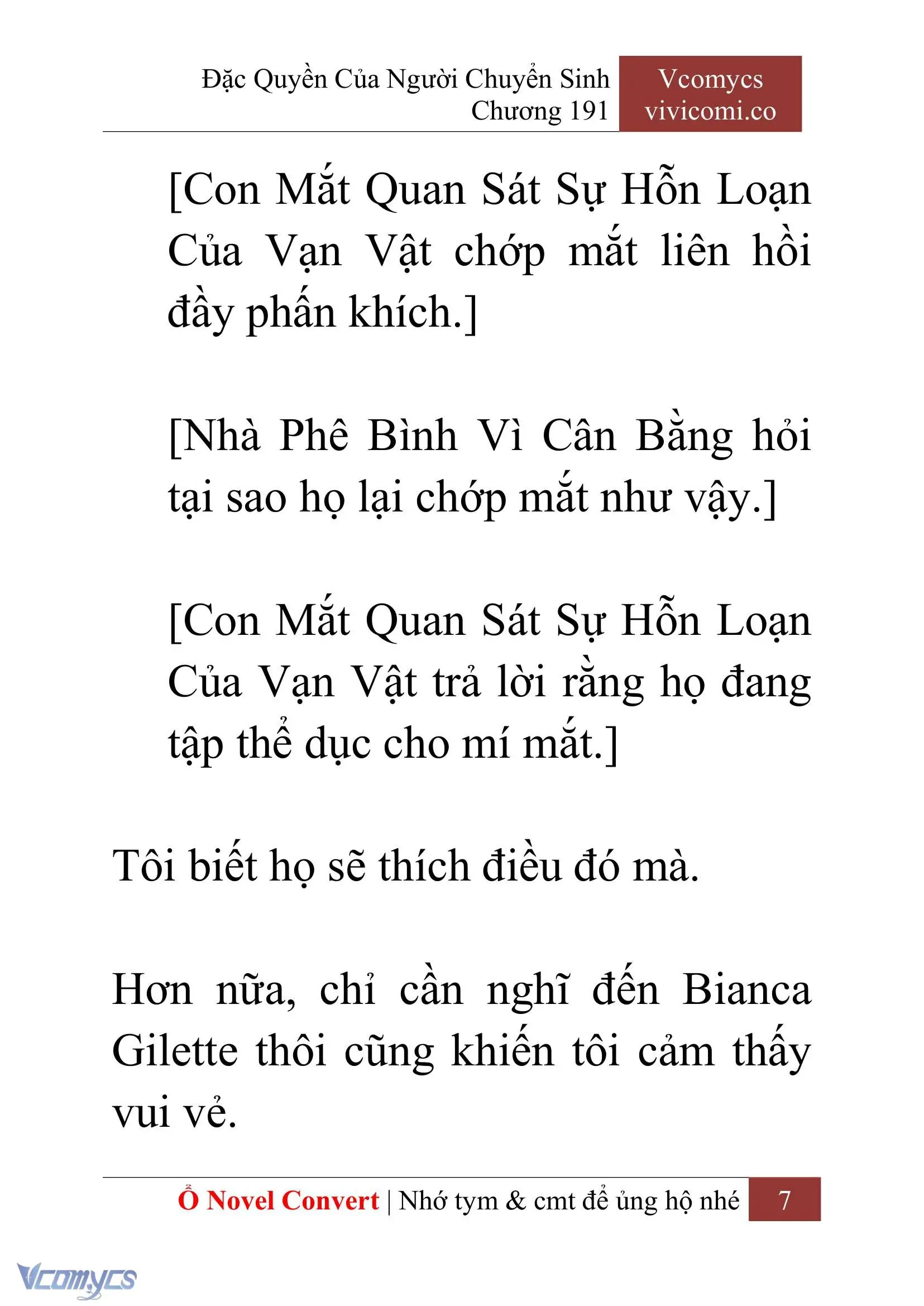 [Novel] Đặc Quyền Của Người Chuyển Sinh Chapter 191 - Trang 11