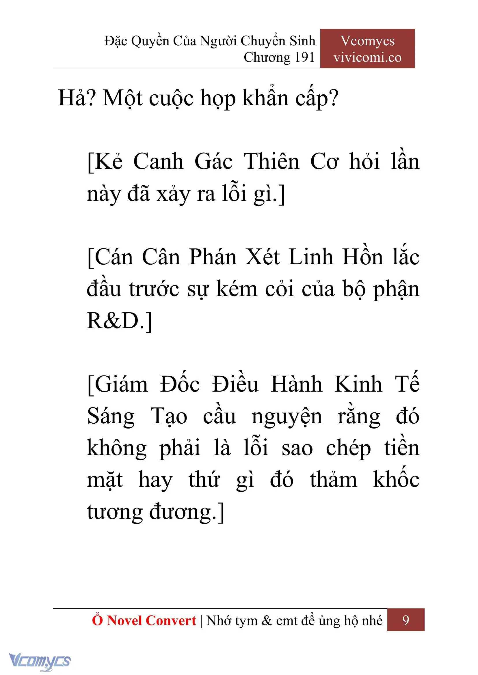 [Novel] Đặc Quyền Của Người Chuyển Sinh Chapter 191 - Trang 13