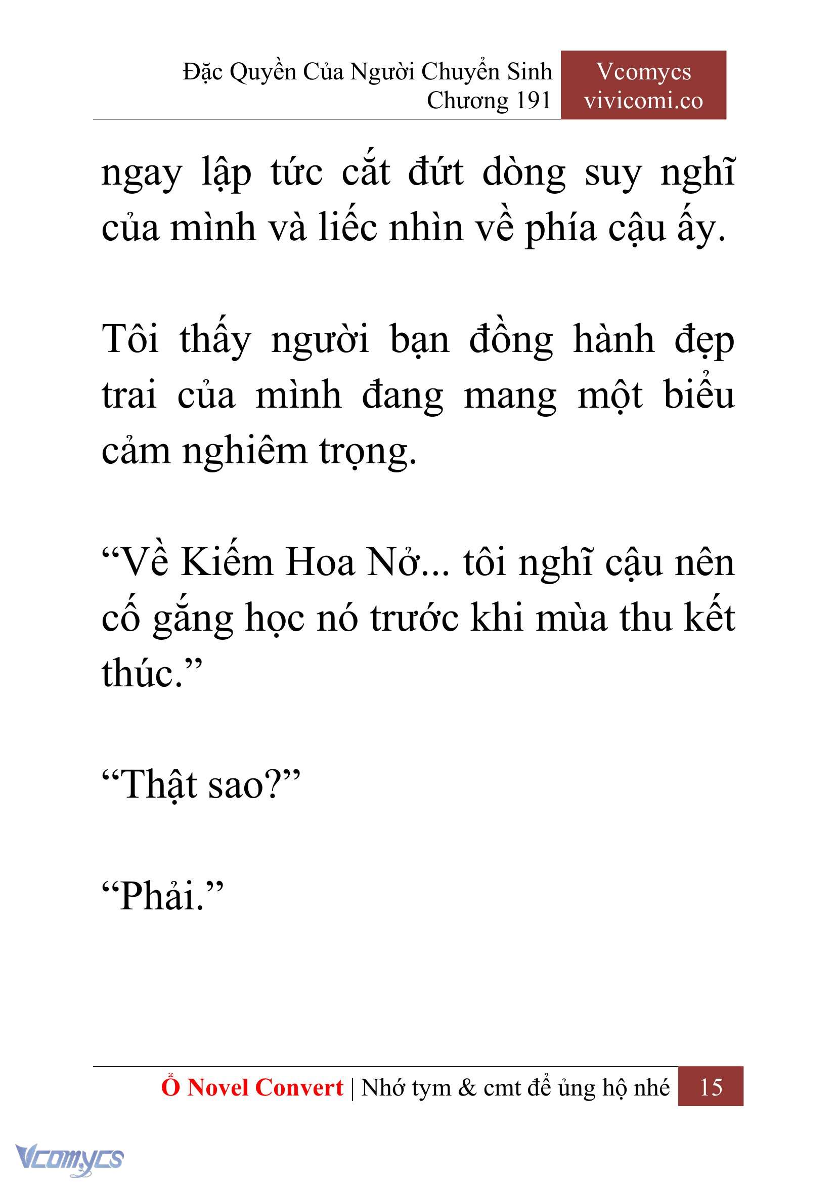 [Novel] Đặc Quyền Của Người Chuyển Sinh Chapter 191 - Trang 19