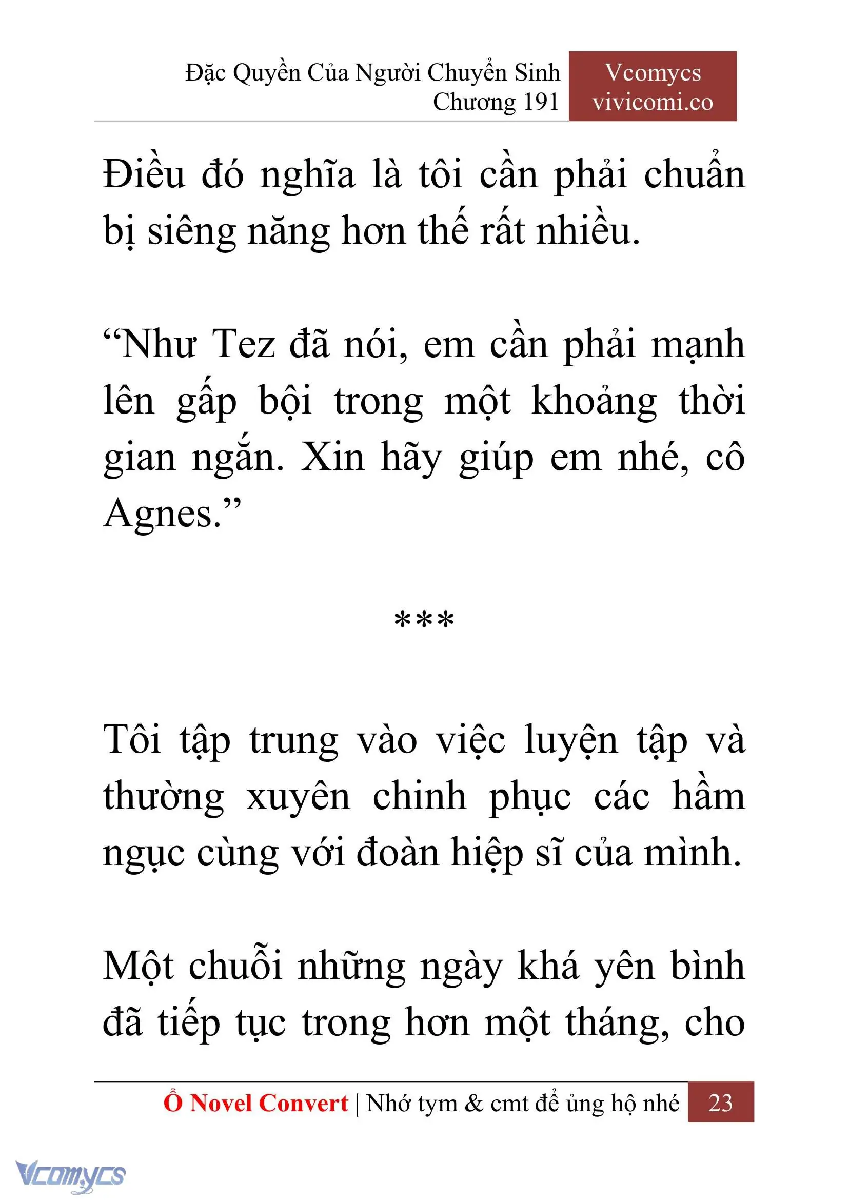 [Novel] Đặc Quyền Của Người Chuyển Sinh Chapter 191 - Trang 27