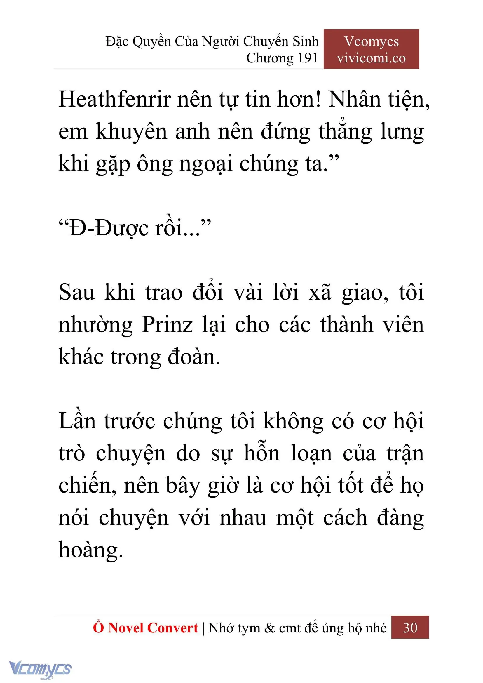 [Novel] Đặc Quyền Của Người Chuyển Sinh Chapter 191 - Trang 34