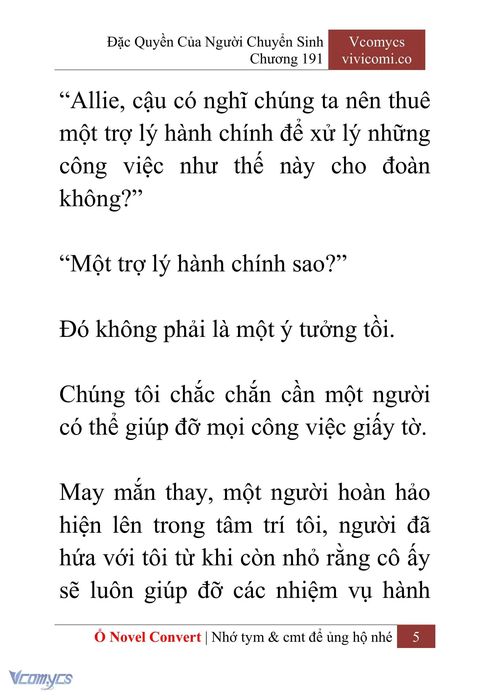 [Novel] Đặc Quyền Của Người Chuyển Sinh Chapter 191 - Trang 9