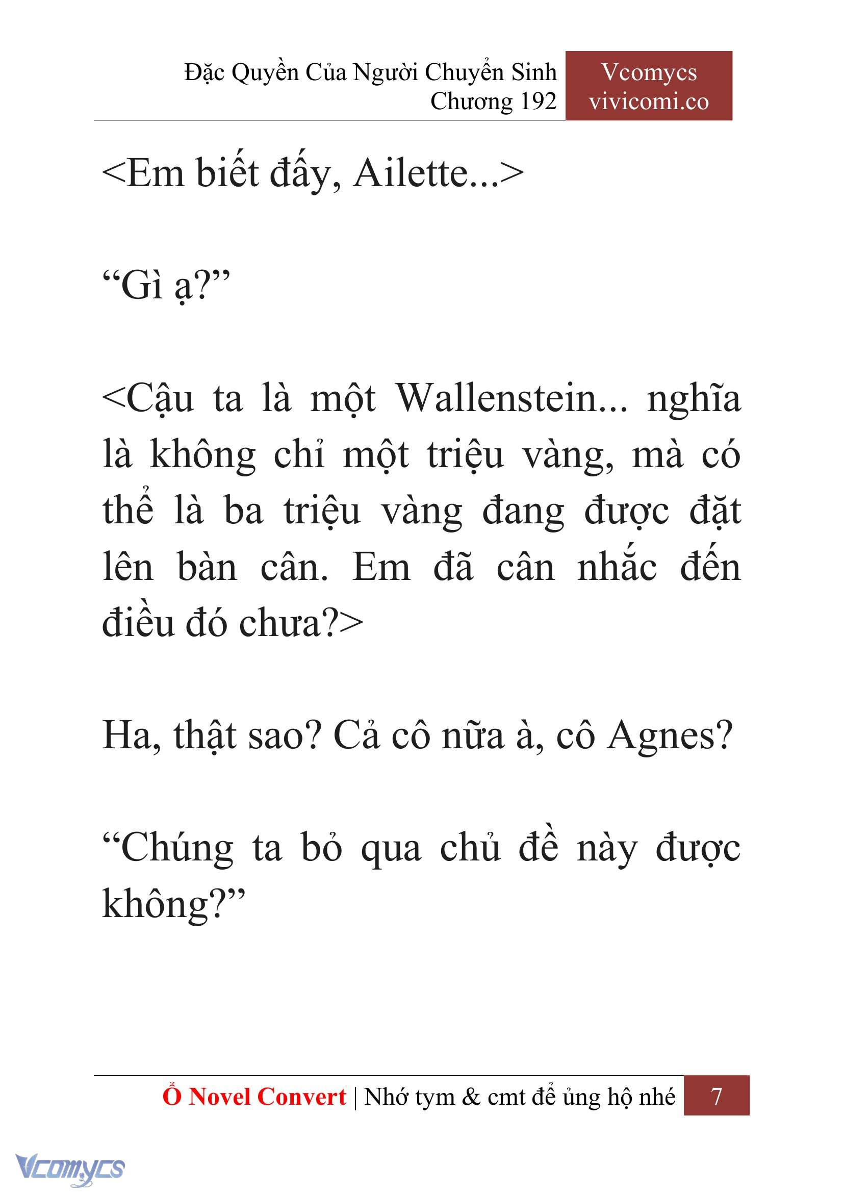 [Novel] Đặc Quyền Của Người Chuyển Sinh Chapter 192 - Trang 11