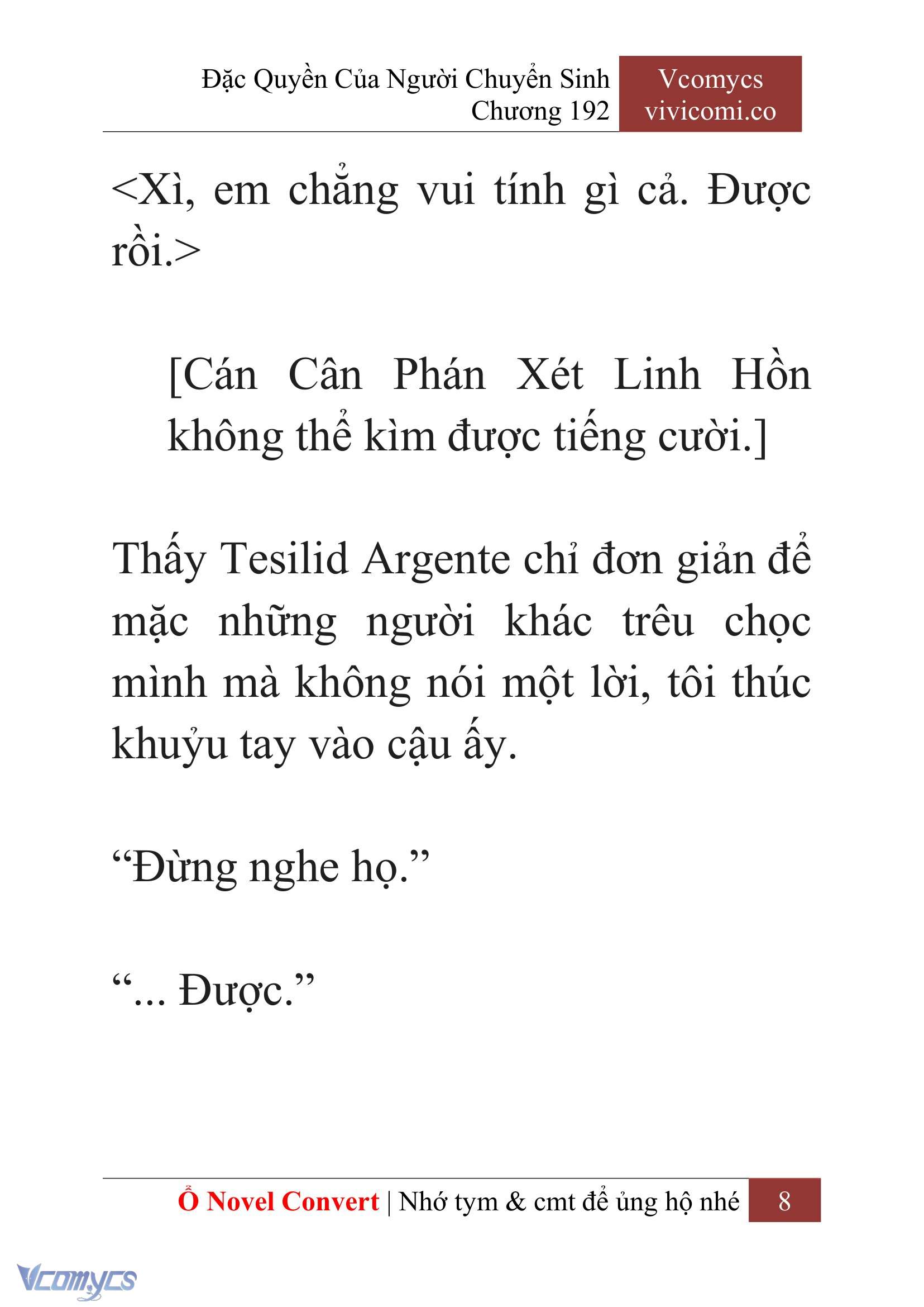 [Novel] Đặc Quyền Của Người Chuyển Sinh Chapter 192 - Trang 12