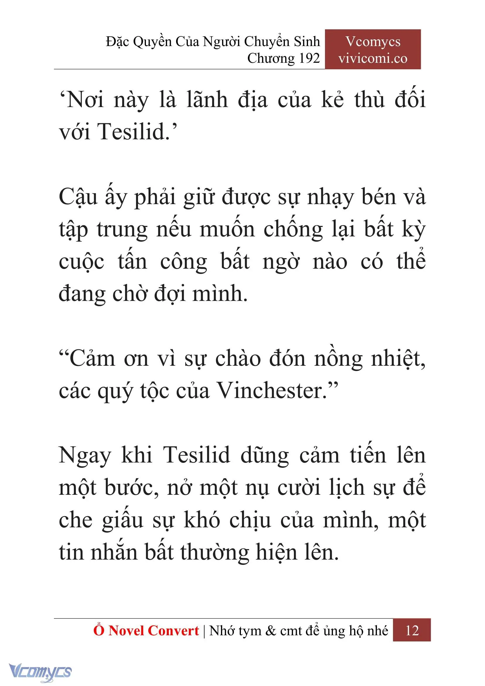 [Novel] Đặc Quyền Của Người Chuyển Sinh Chapter 192 - Trang 16