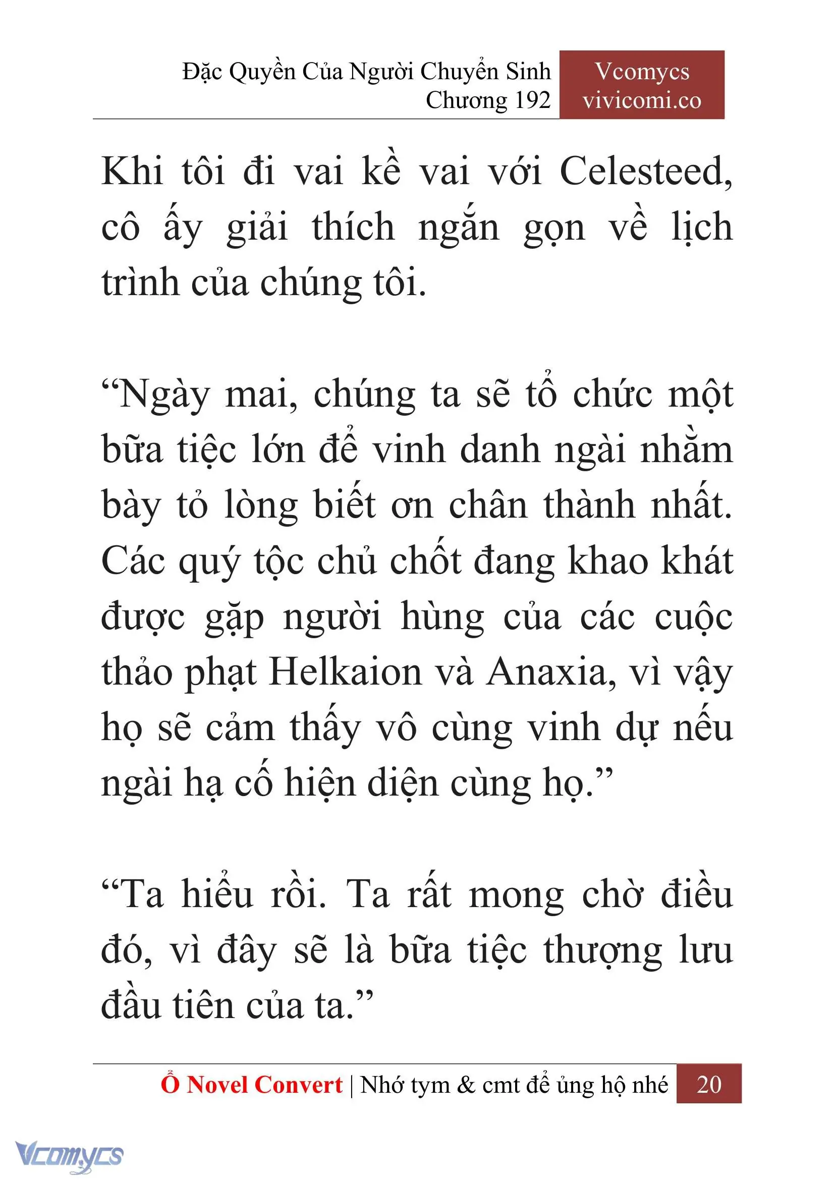 [Novel] Đặc Quyền Của Người Chuyển Sinh Chapter 192 - Trang 24