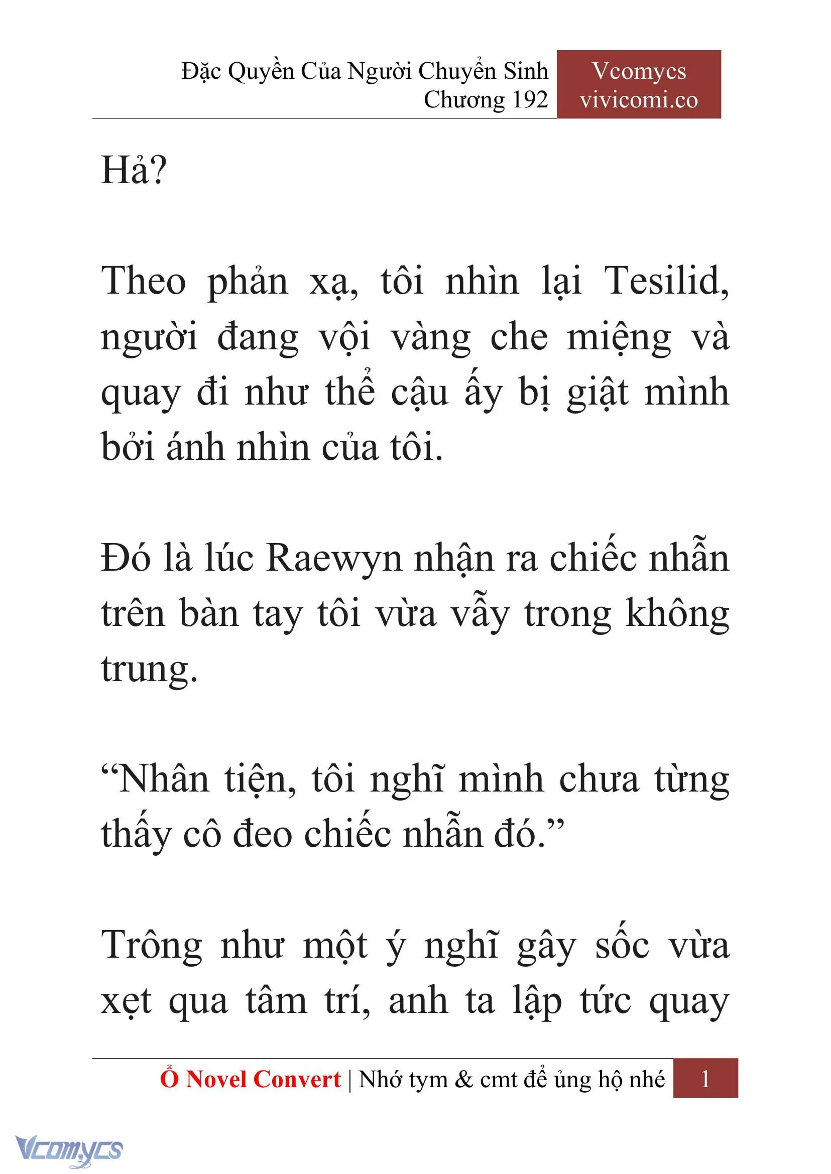 [Novel] Đặc Quyền Của Người Chuyển Sinh Chapter 192 - Trang 5