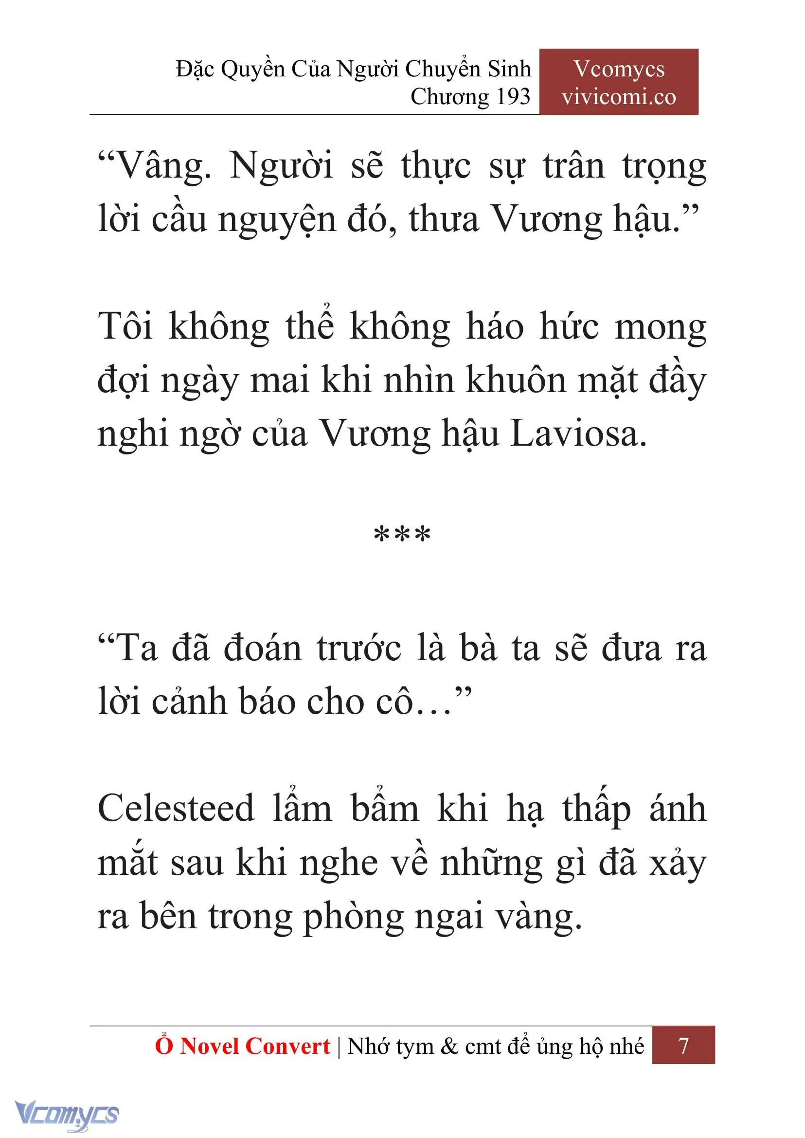 [Novel] Đặc Quyền Của Người Chuyển Sinh Chapter 193 - Trang 11