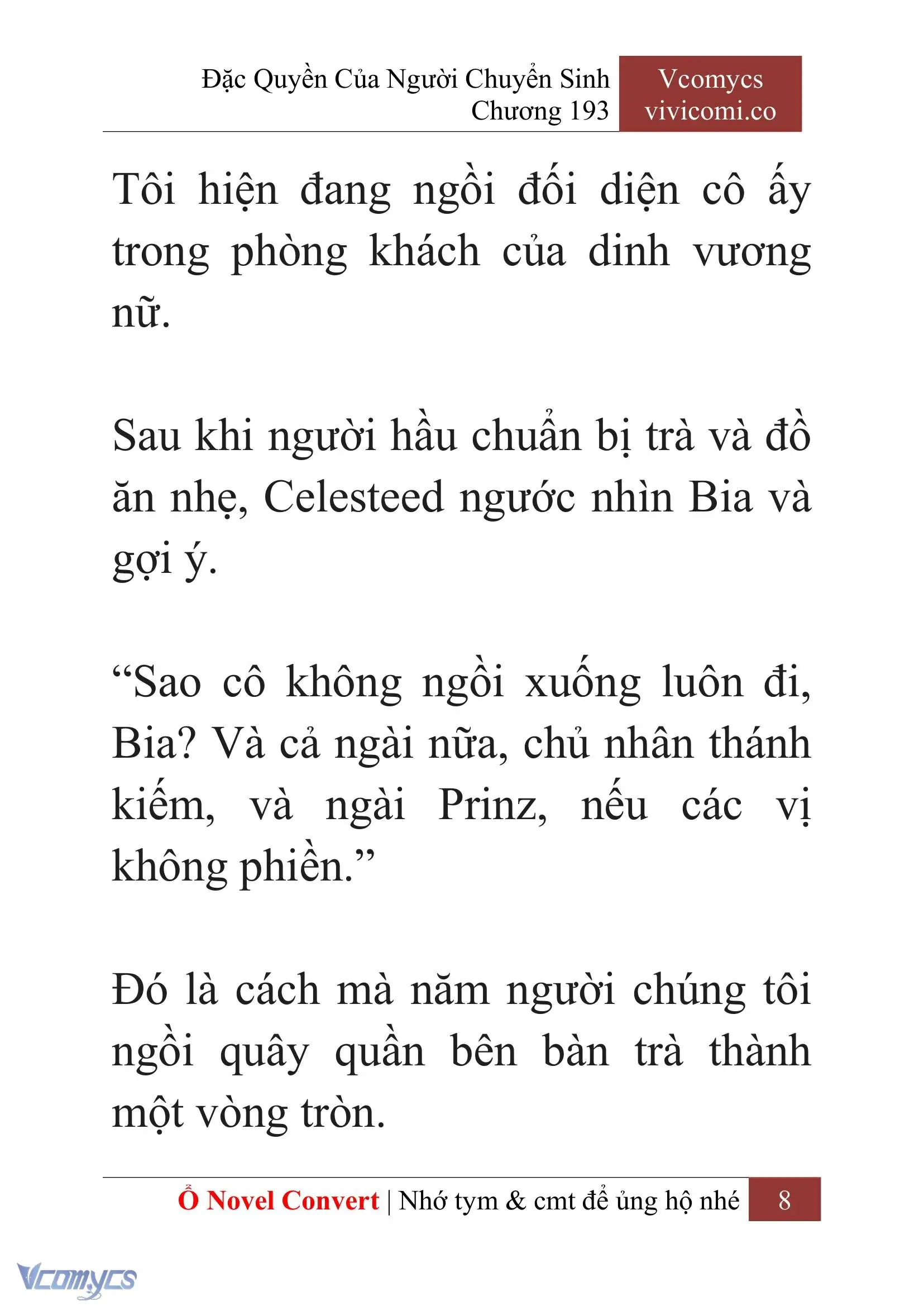 [Novel] Đặc Quyền Của Người Chuyển Sinh Chapter 193 - Trang 12