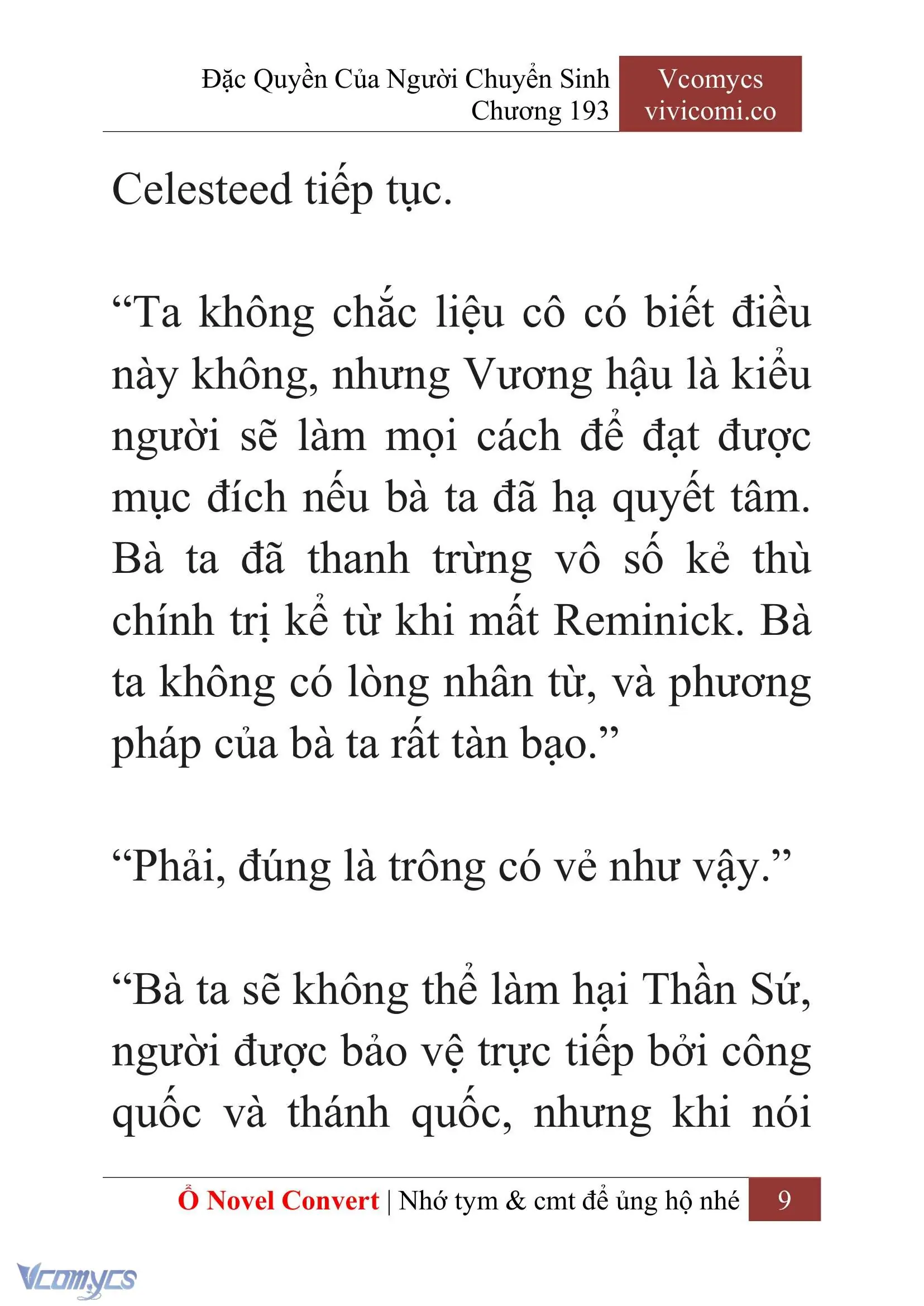 [Novel] Đặc Quyền Của Người Chuyển Sinh Chapter 193 - Trang 13