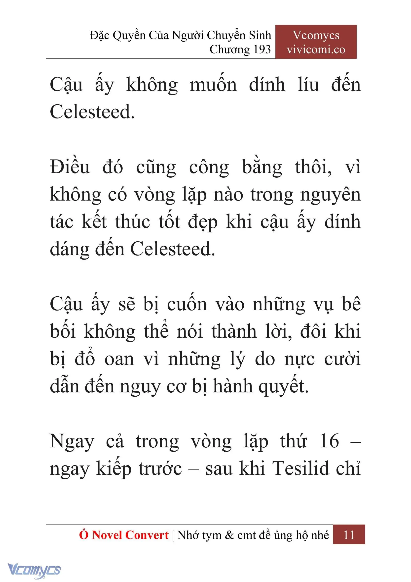 [Novel] Đặc Quyền Của Người Chuyển Sinh Chapter 193 - Trang 15